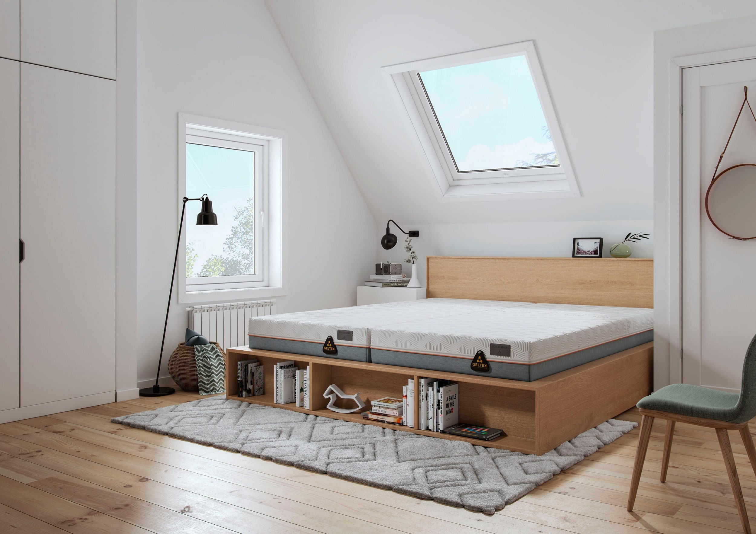Gelschaummatratze GELTEX® Quantum Touch 180 von Schlaraffia - Einrichtungsvorschlag