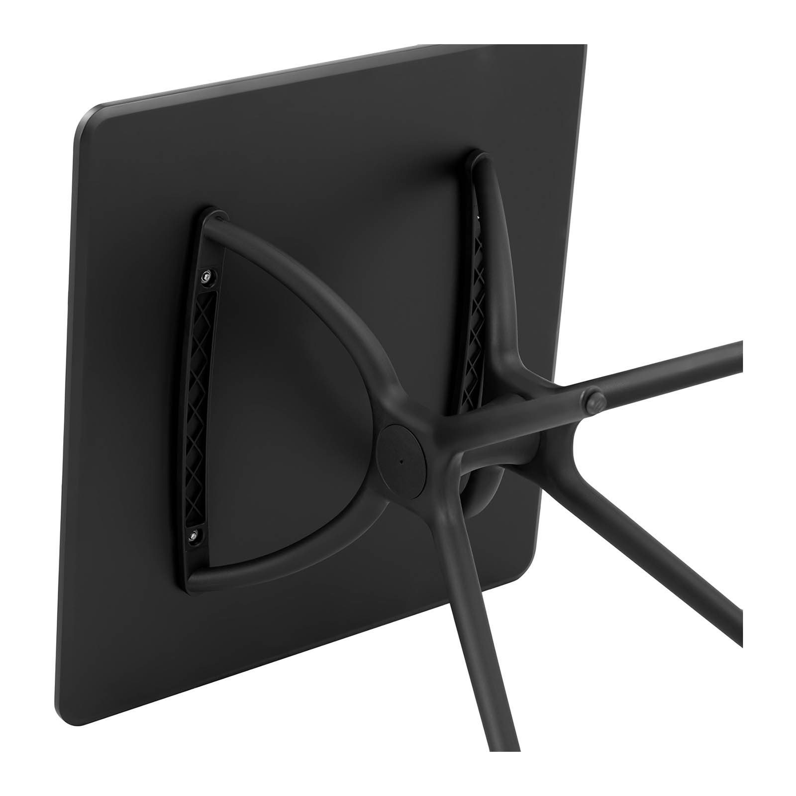 Esstisch schwarz MDF-Platte Fromm&Starck Beistelltisch Tisch Küchentisch Esstisch cm 80x80