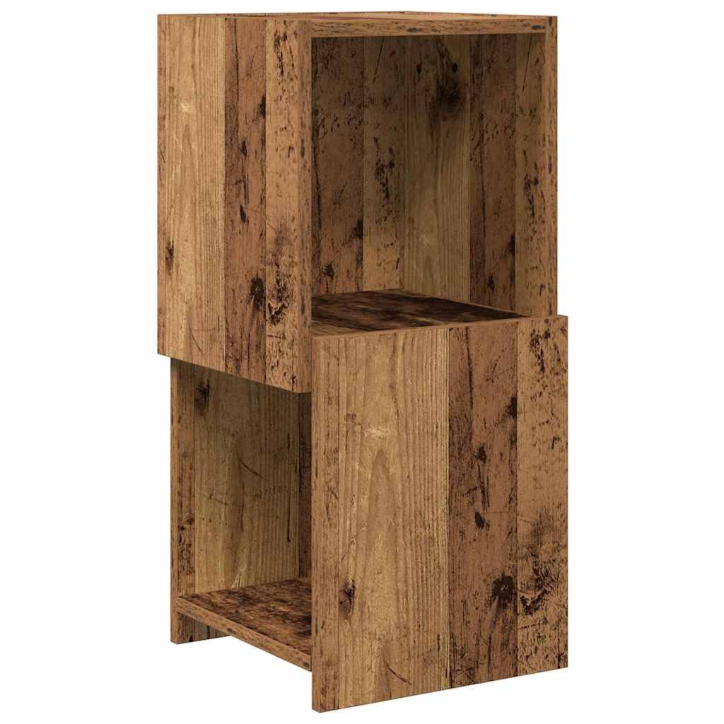 vidaXL Eckschrank Eckschrank 30,5x30x65cm Holzwerkstoff Altholz (1-St)