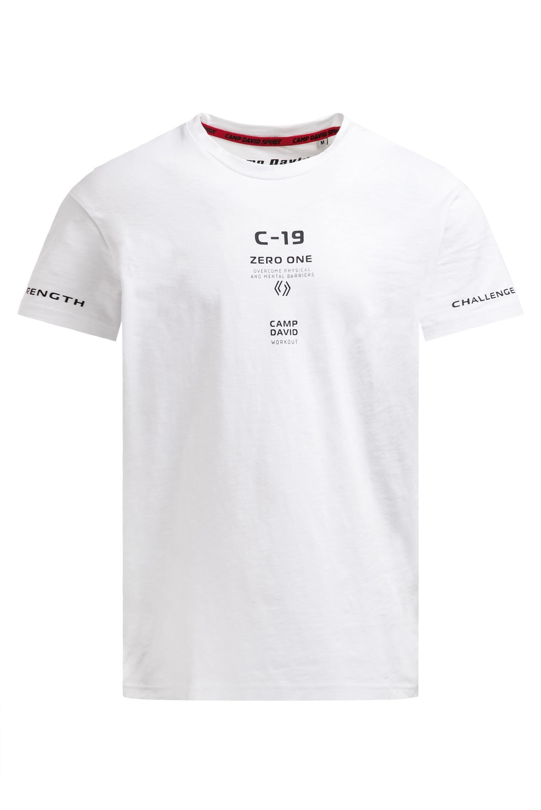 CAMP DAVID Rundhalsshirt mit reflektierenden Details