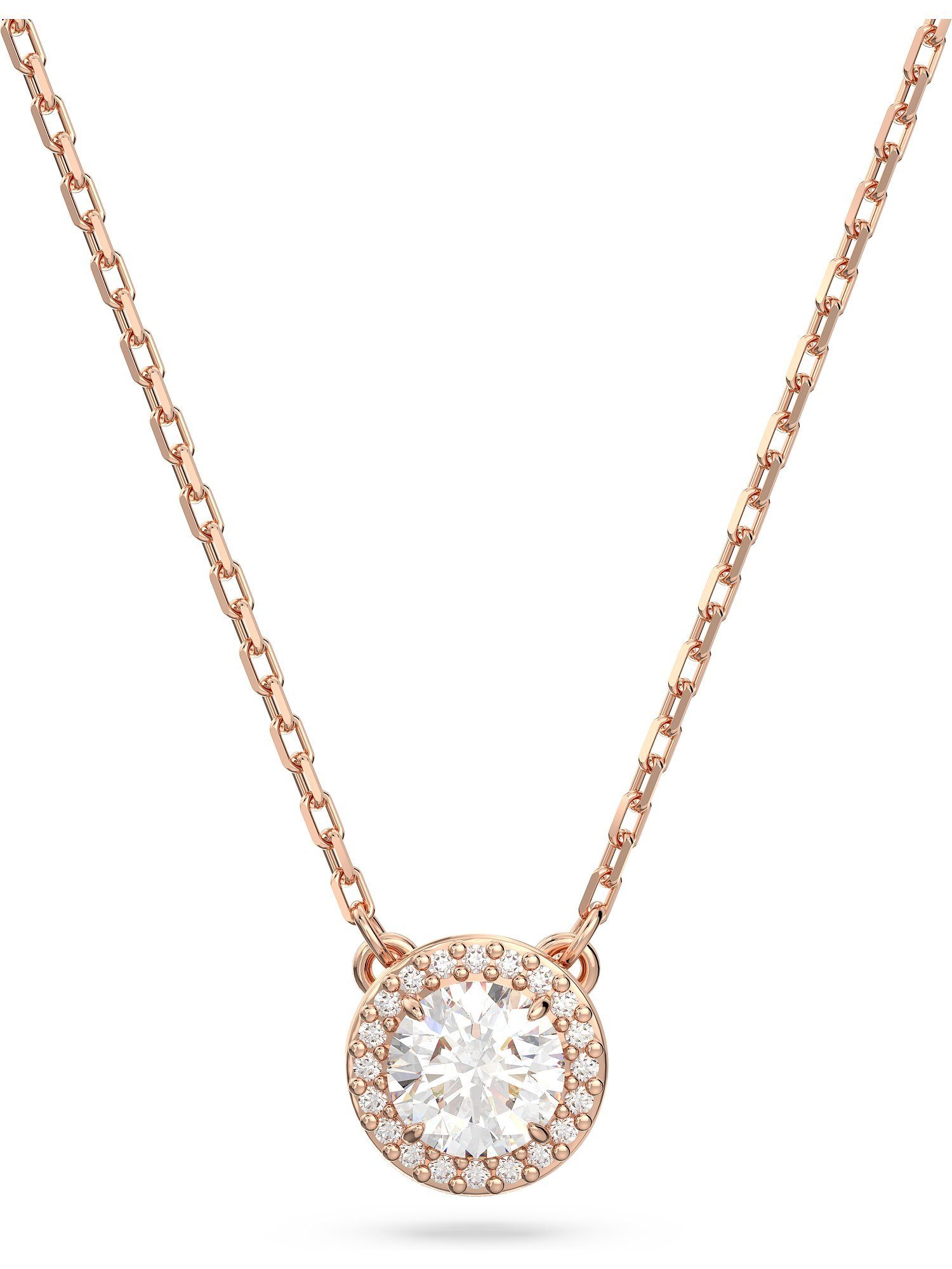 Collier Swarovski Damen-Kette Metall Swarovski-Kristall