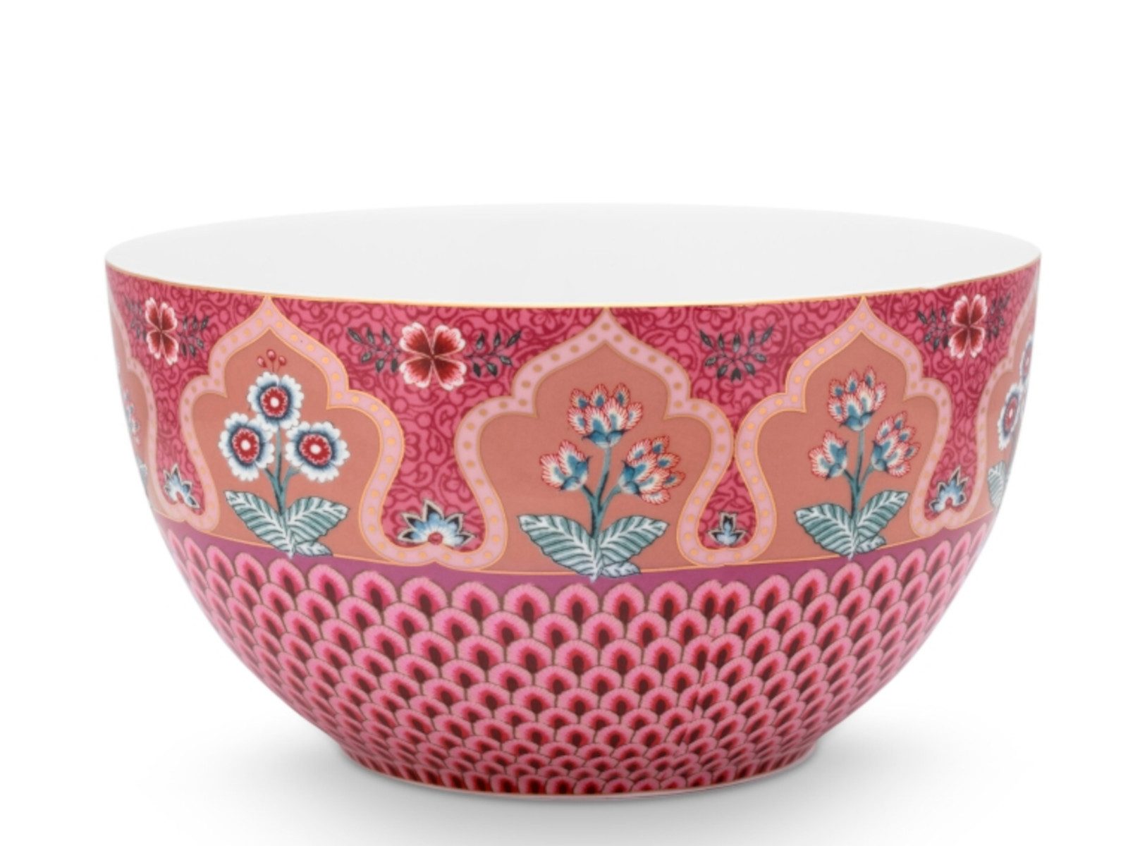 Schale Flower Festival scallop deco Bowl dark pink 18 cm