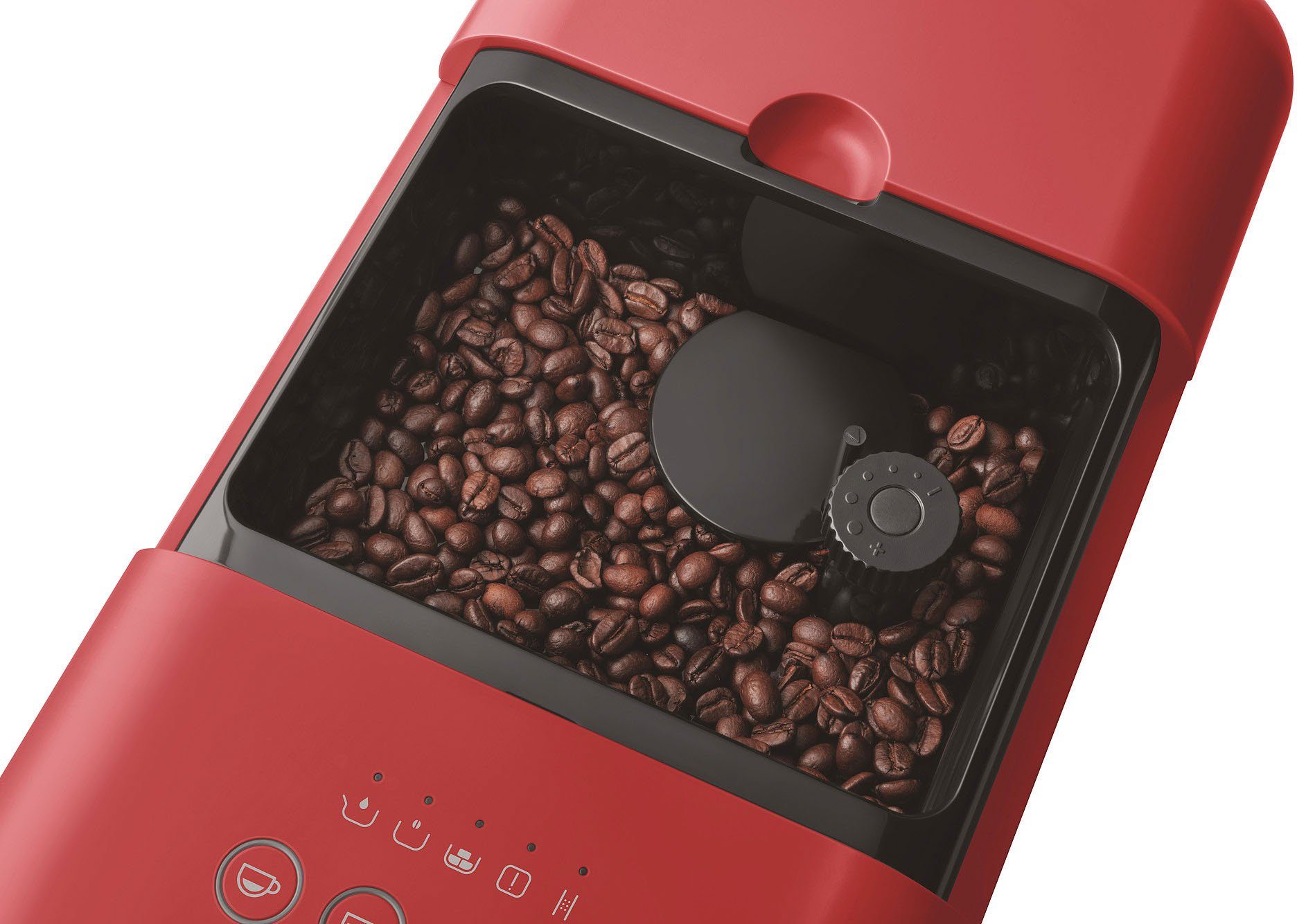 Smeg Kaffeevollautomat Herausnehmbare rot BCC02RDMEU, Brüheinheit