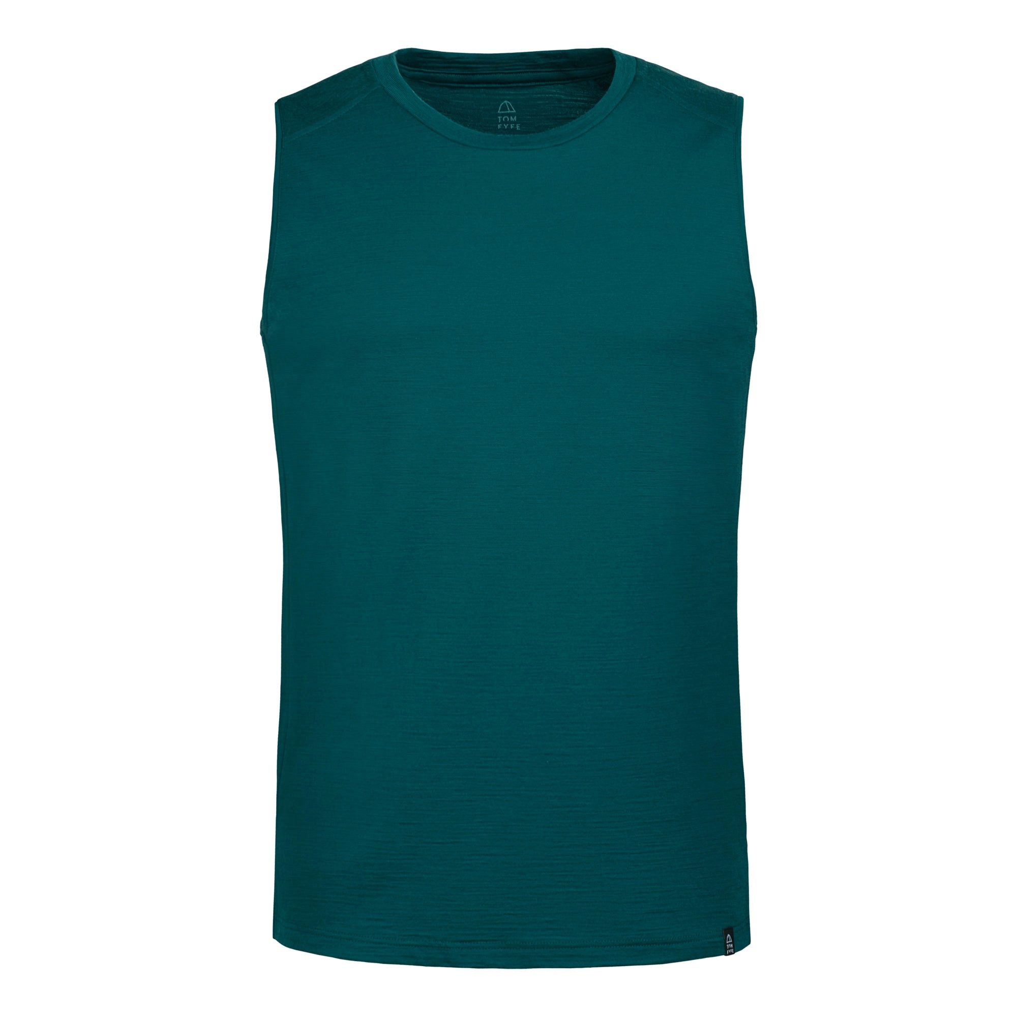 Tom Fyfe Tanktop TOM FYFE Merino Tank-Top Herren Deep Teal / S