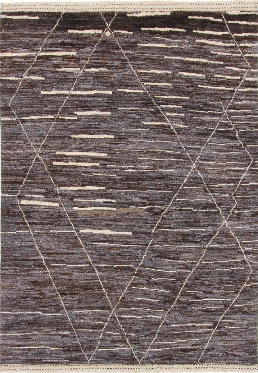 Orientteppich Berber Maroccan 160x225 Handgeknüpfter Moderner Orientteppich, Nain Trading, rechteckig, Höhe: 20 mm | Kurzflor-Teppiche