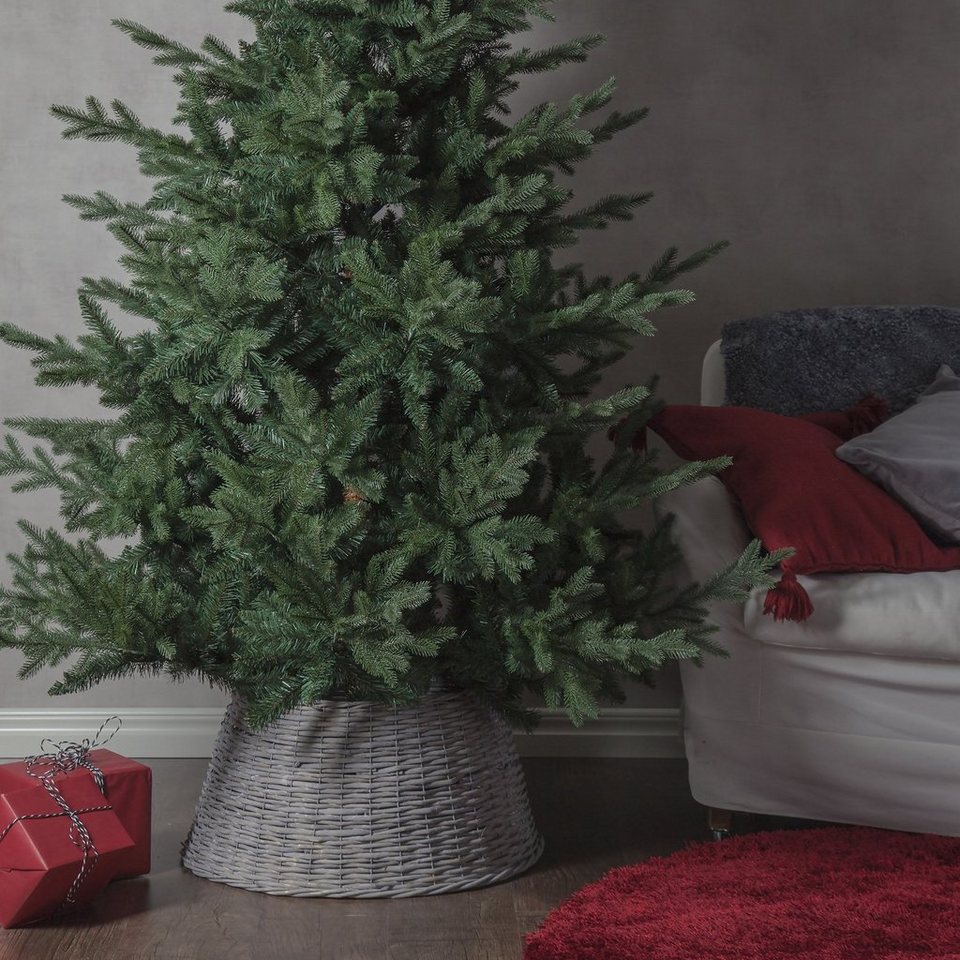 STAR TRADING Christbaumständer Weihnachtsbaumrock Weidenkorb für  Baumständer D:59cm für Innen