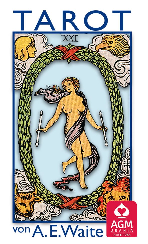 Königsfurt-Urania Verlag Spiel Tarot von A. E. Waite, blau Standardformat