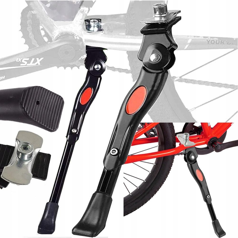 VERK GROUP Fahrradständer Fahrrad Seitenständer Verstellbar 24 26 27 Zoll Hinterbauständer eBike (1-St), Höhenverstellbar, Aluminium, rutschfester Standfuß