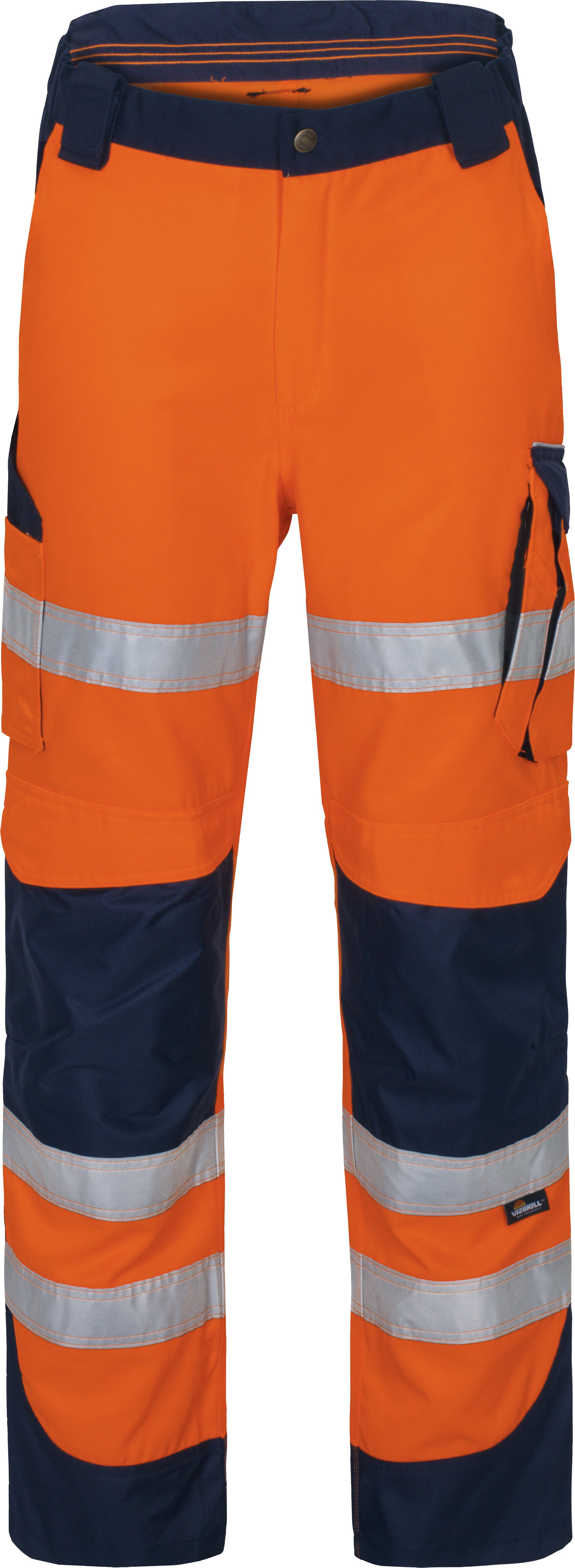 Arbeitshose reflektierende Herren Warnschutz Arbeitsbundhose