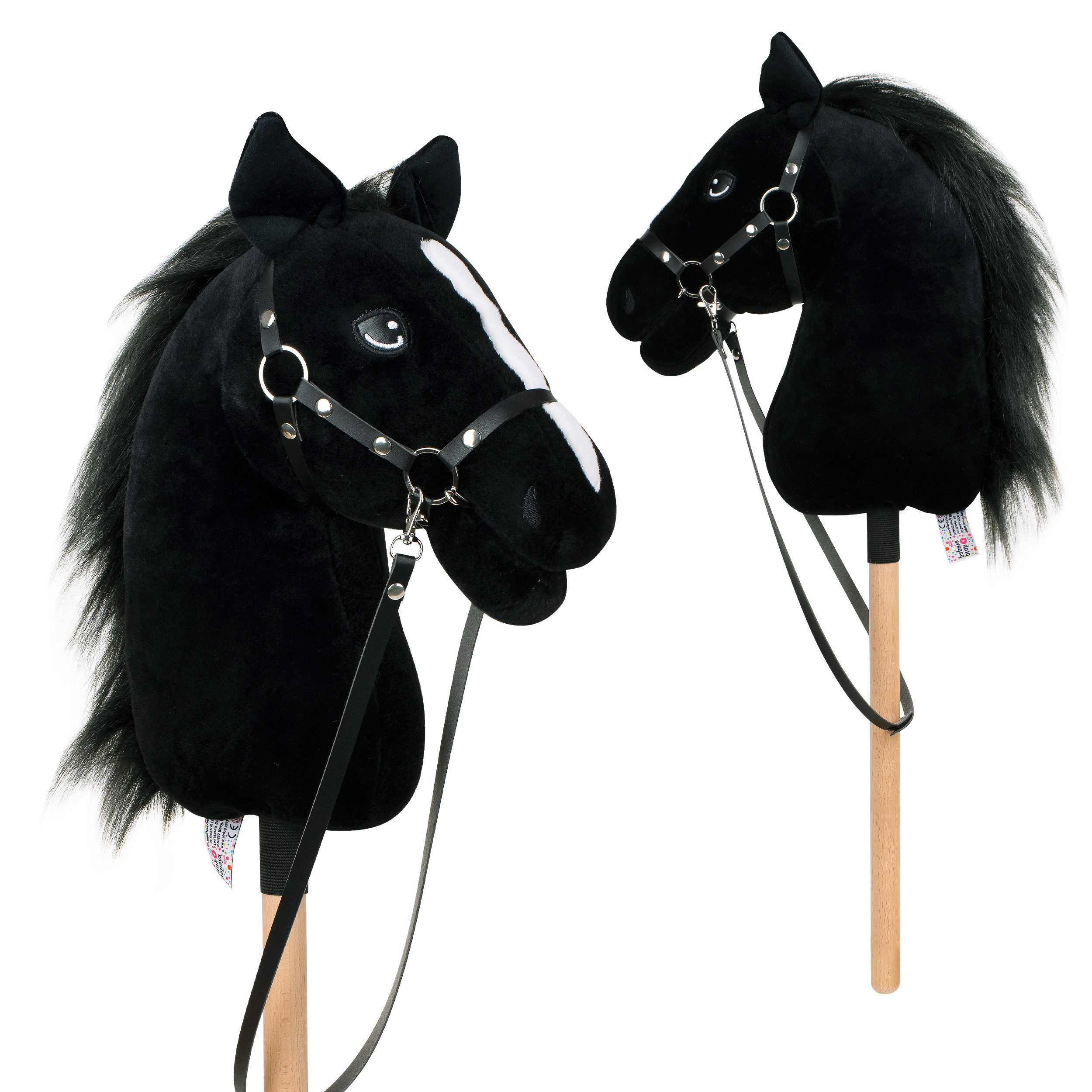 Pink Papaya Steckenpferd Hobby Horse - Steckenpferd mit Halfter/Trense, Hobbyhorse Stockpferd, wunderschöne Designs in je 2 Größen erhältlich