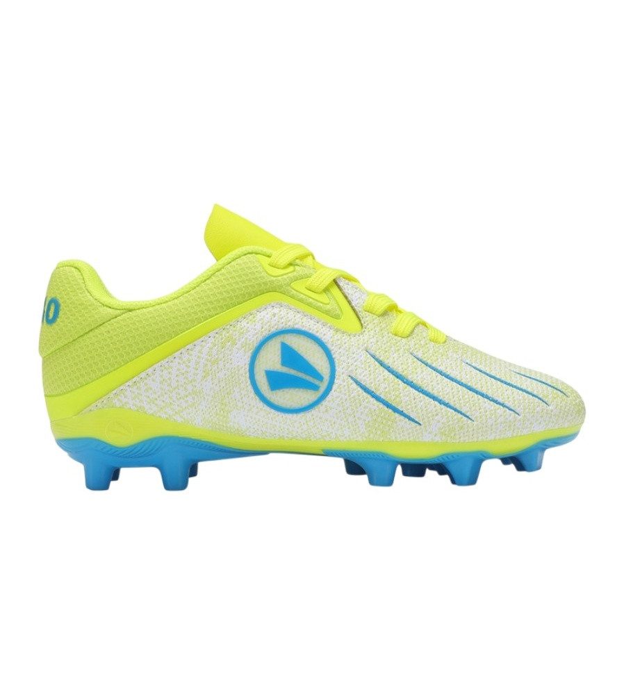 Jako J-SFG Vini (für feste Böden) lime/blue Jungen Fußballschuh
