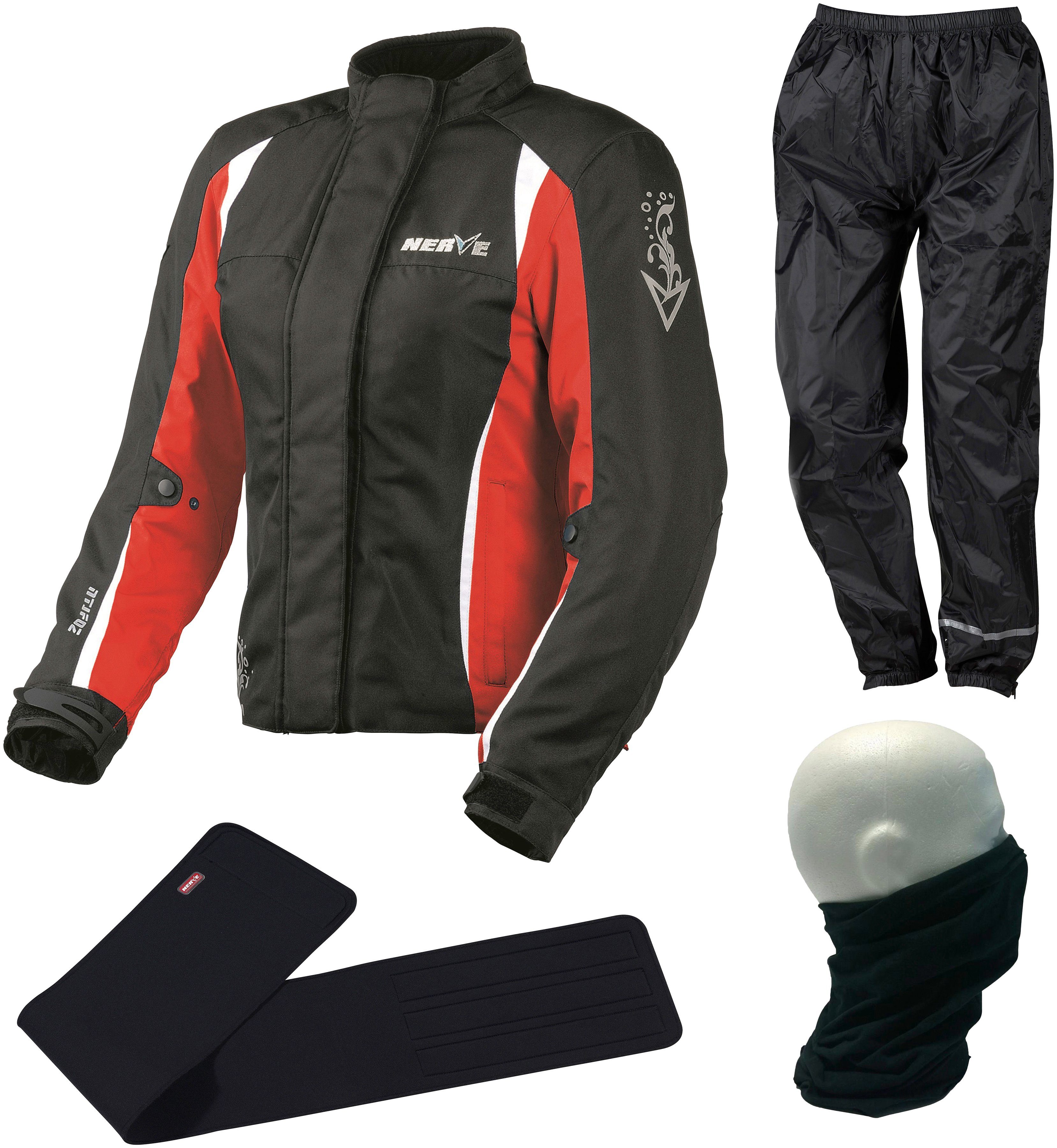 Motorradkombi Nerve 4-teiliges Set für Damen Unique Star