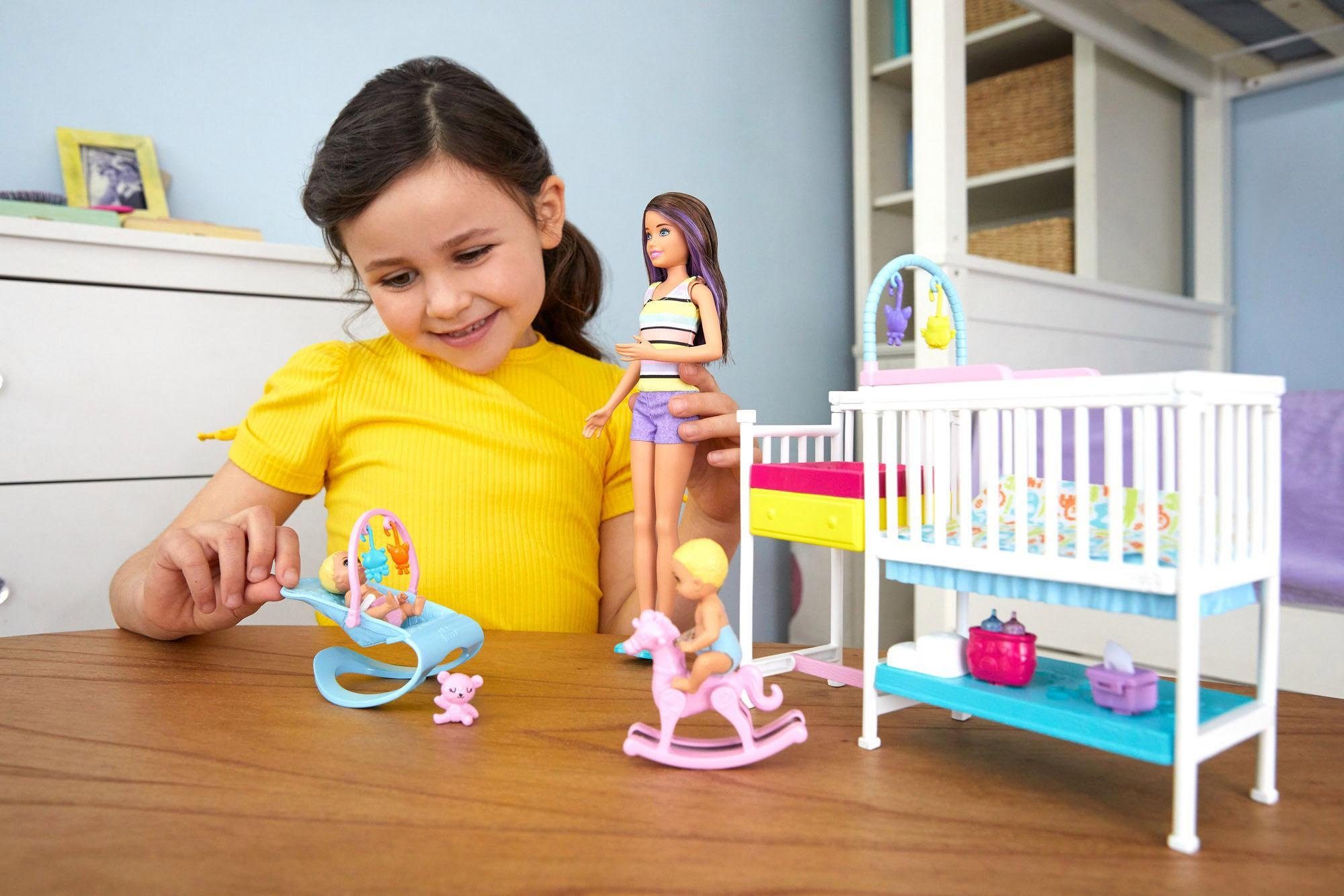 Barbie Anziehpuppe Skipper Babysitters Kinderzimmer-Spielset, inklusive Puppen