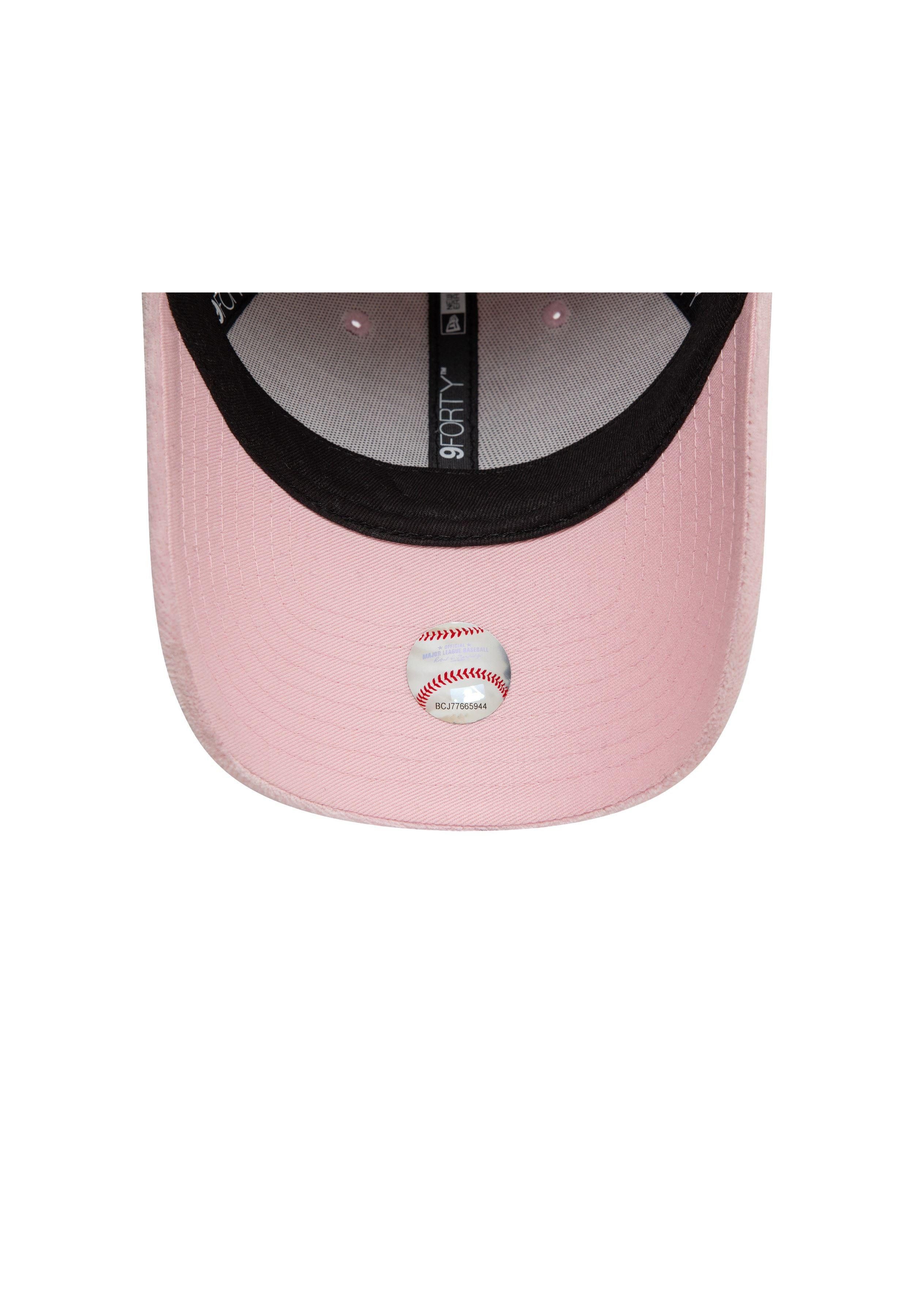 New Era Baseball Cap New York Yankees MLB Womens Diamante Velour Rosa 9Forty Verstellbare D (1-St)