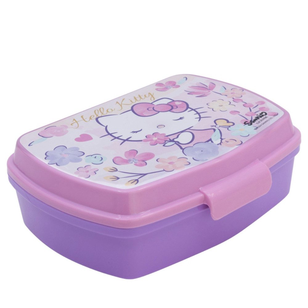Hello Kitty Lunchbox Hello Kitty 2 tlg. Lunch Set Brotdose Trinkflasche 400 ml, (2-tlg)