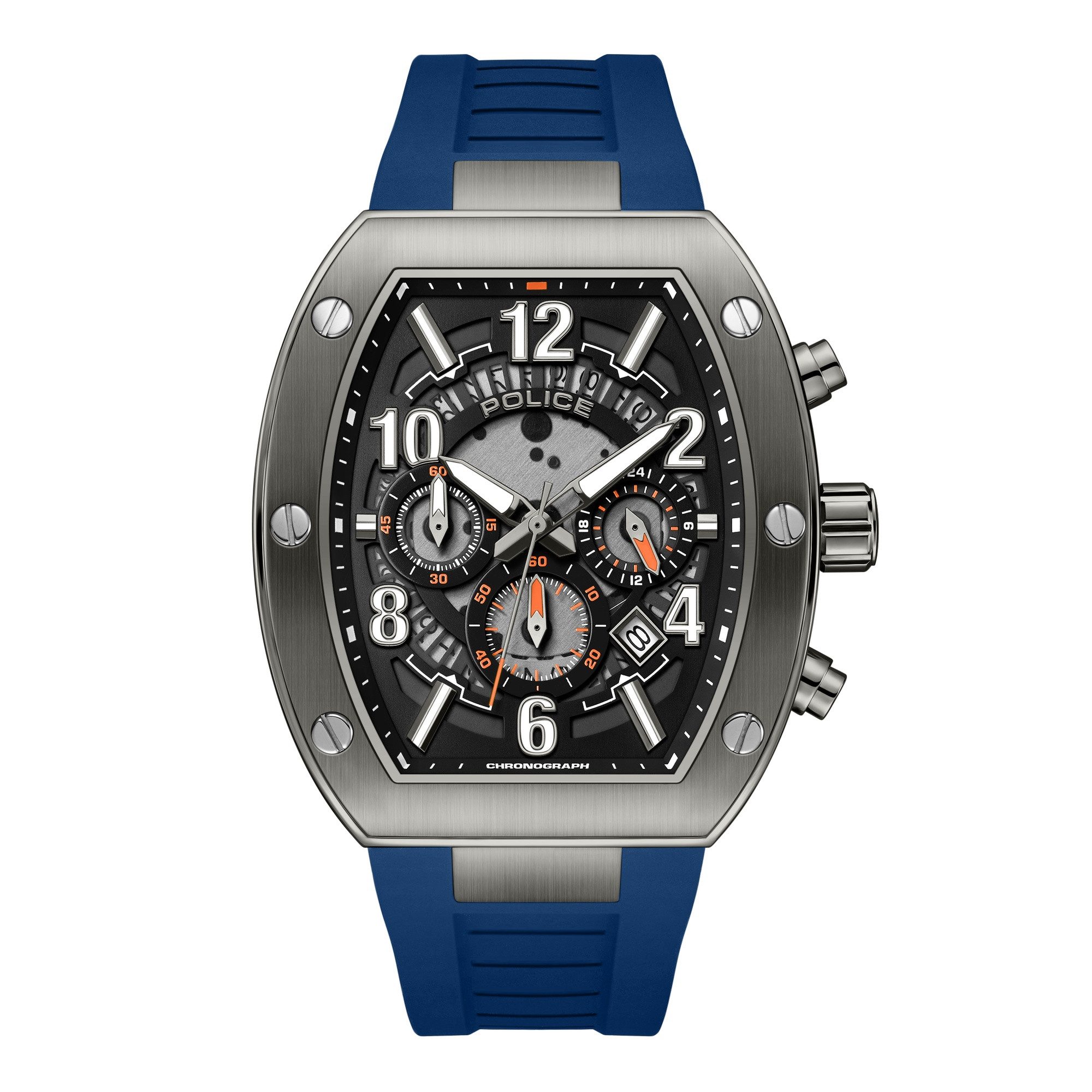 Police Quarzuhr Chronograph Herrenuhr 43 mm Quarz Herren