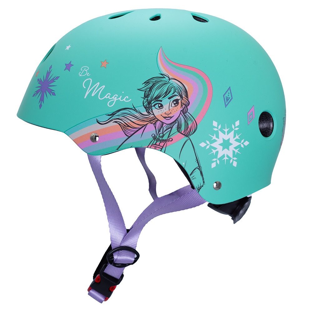 Seven Polska Kinderfahrradhelm Disney Fahrradhelm "FROZEN", Roller Blades, 52-56cm, ab ca. 6 Jahre