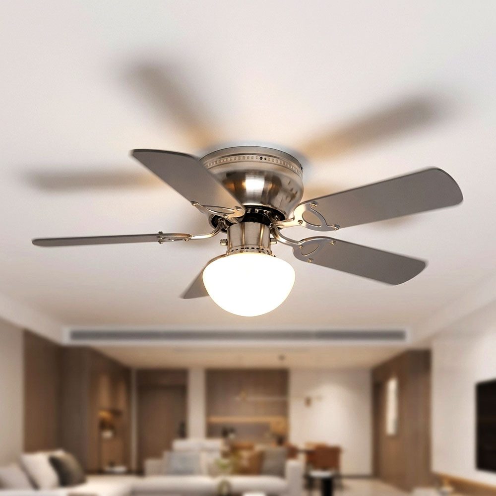 GLOBO LIGHTING Deckenventilator, Deckenventilator mit Beleuchtung und Zugschalter Ventilator Globo UGO