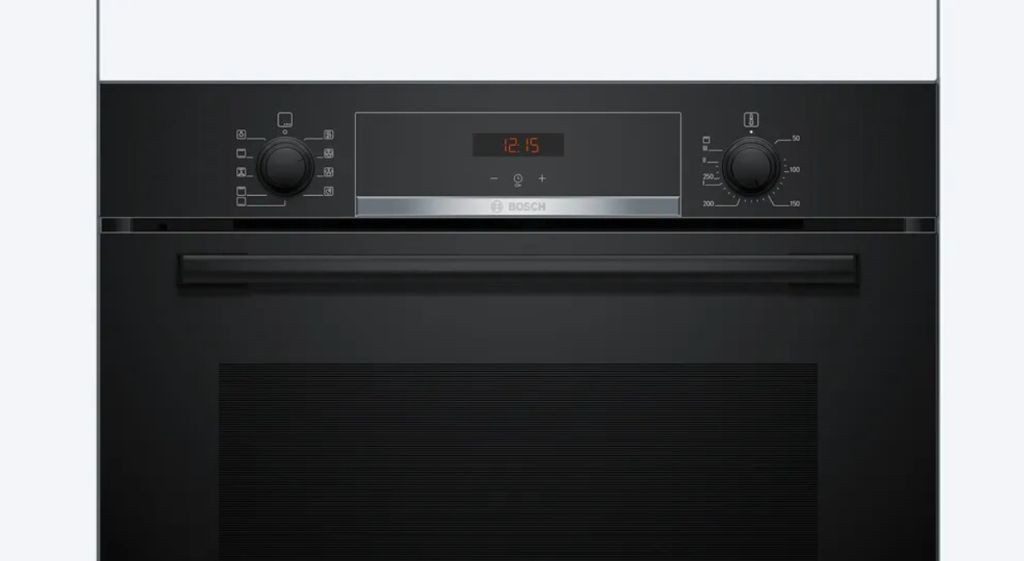 BOSCH Backofen-Set Teleskopauszug Versenkknebel Hydrolyse + PKM Induktionskochfeld Slider, mit 1-fach Teilauszug, Hydrolyse EcoClean Direct