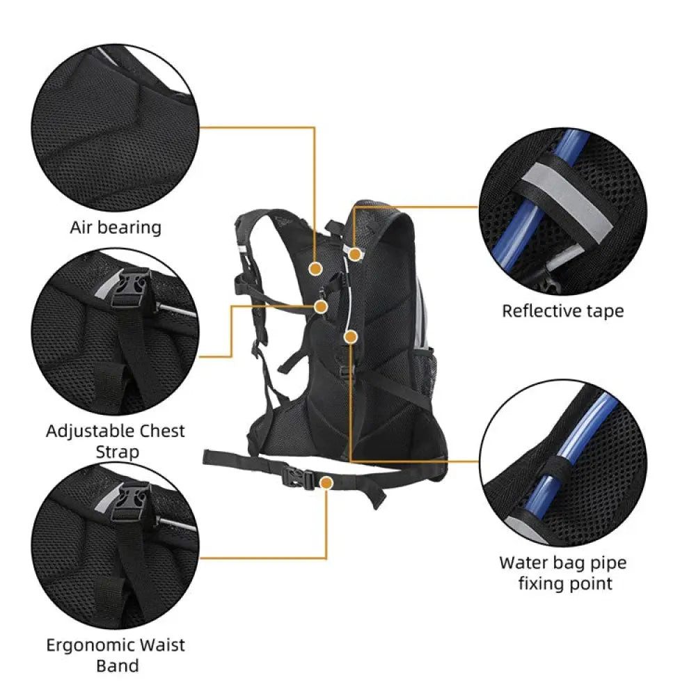 Sport-Knight® Sportrucksack Outdoor-Rucksack 8L wasserdicht, reflektierend & trinksystemfähig