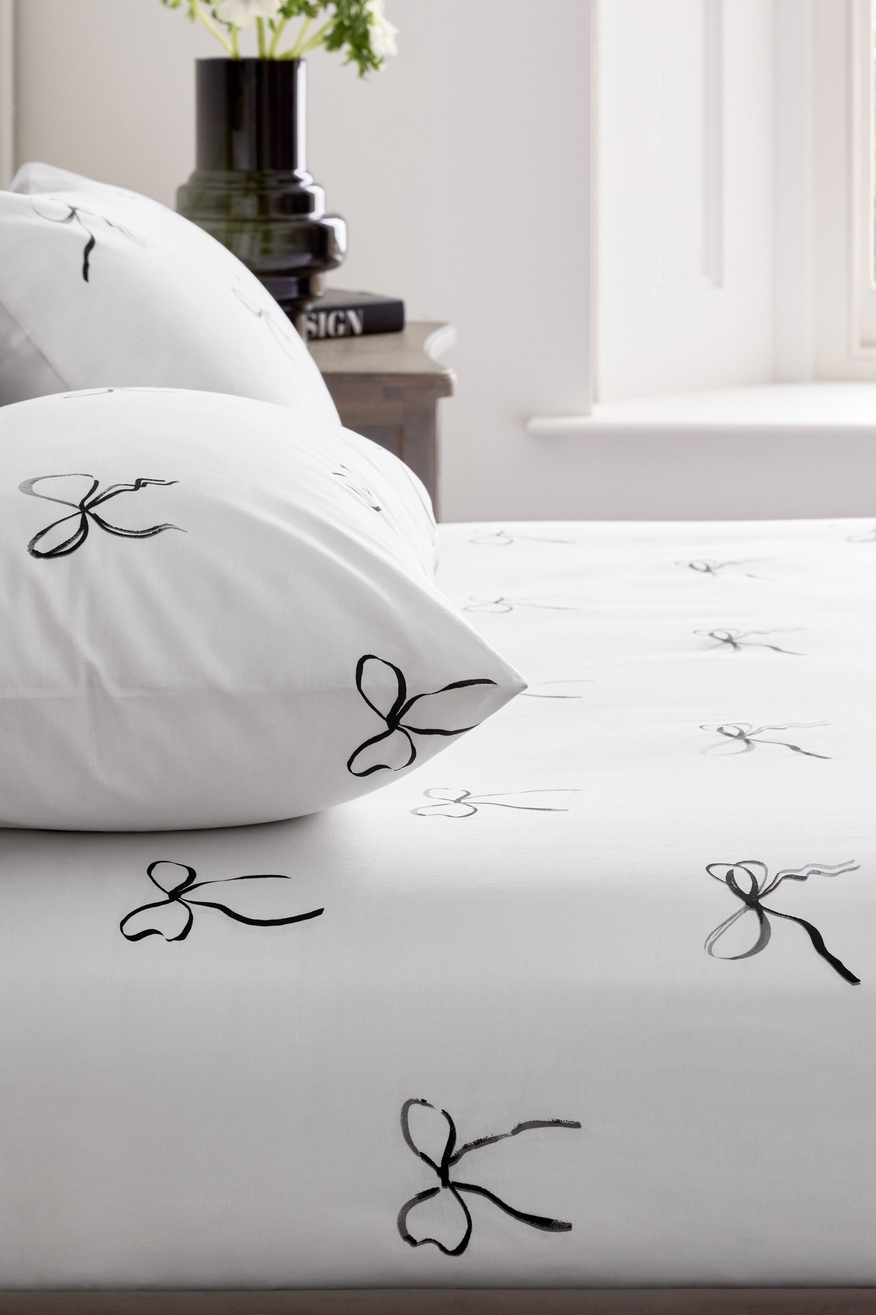 Next Bettlaken Spannbettlaken und Kissenbezug mit Schleife, (2 Stück) günstig online kaufen