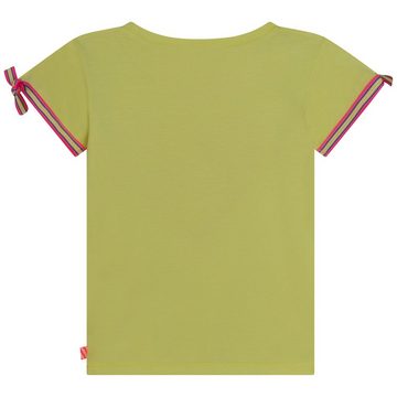 Billieblush Paillettenshirt Billieblush T-Shirt gelb-grün mit Herz aus Wendepailletten