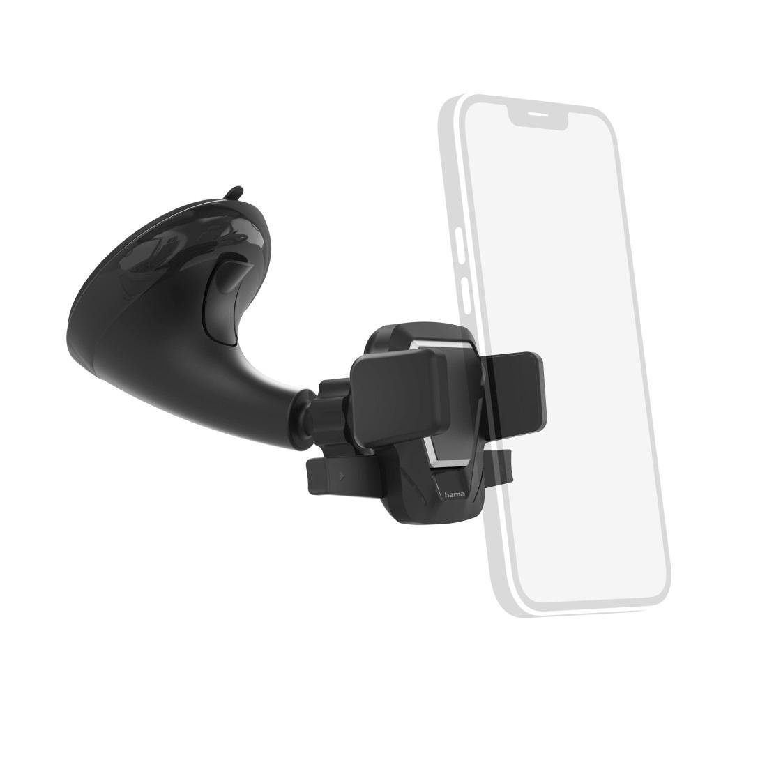 Hama Smartphone-Halterung Auto Handyhalterung "Easy Snap" mit Saugnapf, 360° drehbar, universal, (bis 6,5 Zoll)