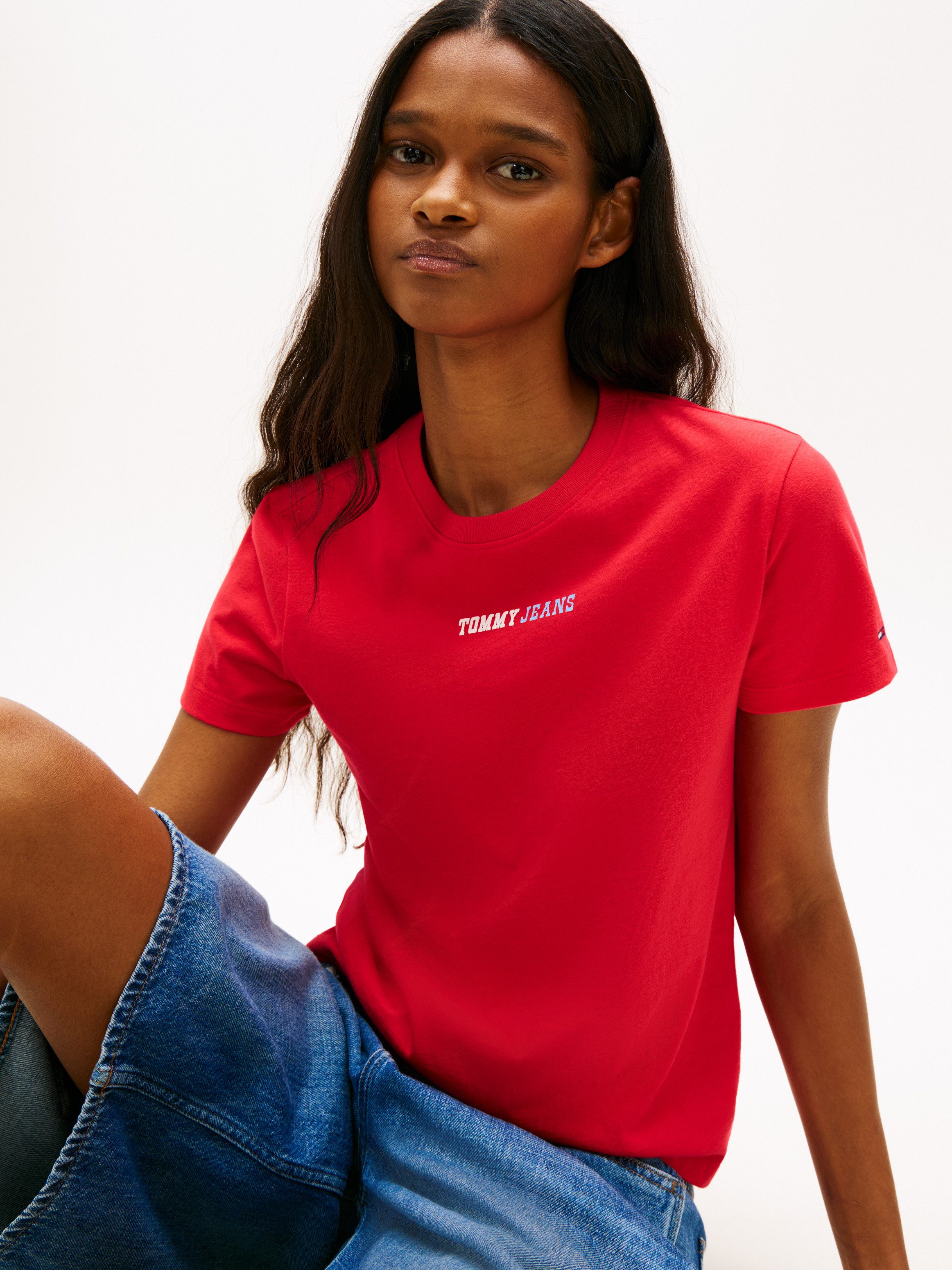 Tommy Jeans Kurzarmshirt TJW REG ESSENTIAL LOGO 2 TEE EXT günstig online kaufen