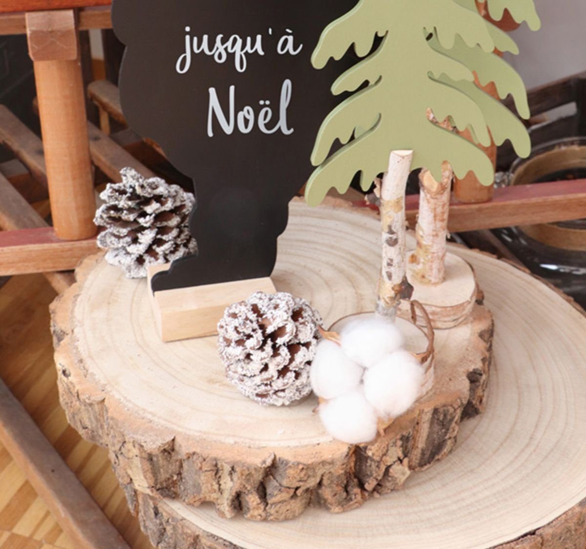 CHAKS Rindenscheiben Holzscheibe 30cm Durchmesser