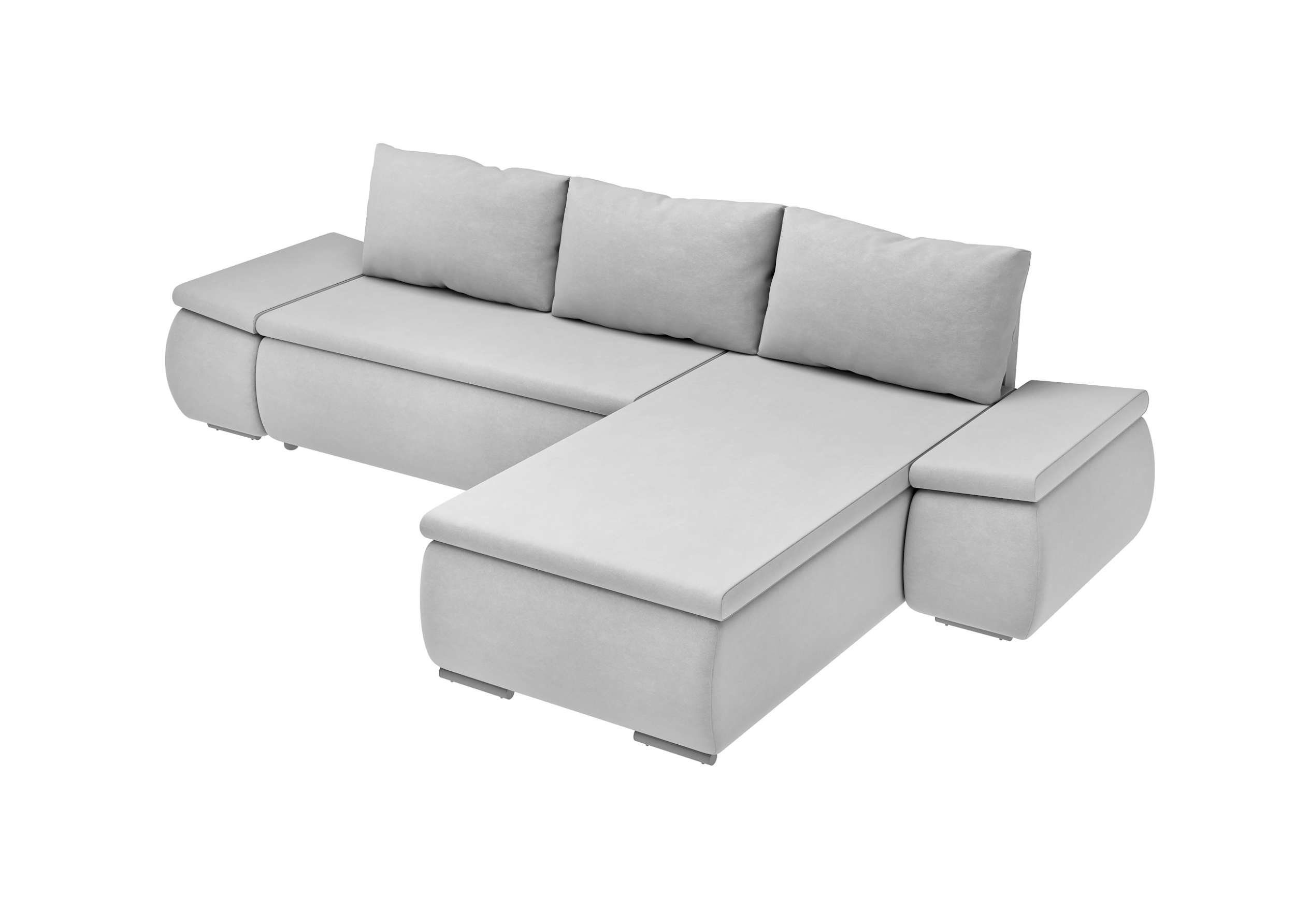 rechts Modern mit Olin, L-Form, Eckcouch, mane Design im stellbar, Bettfunktion, mit links oder bestellbar, frei Ecksofa Stylefy Raum Wellenfederung,