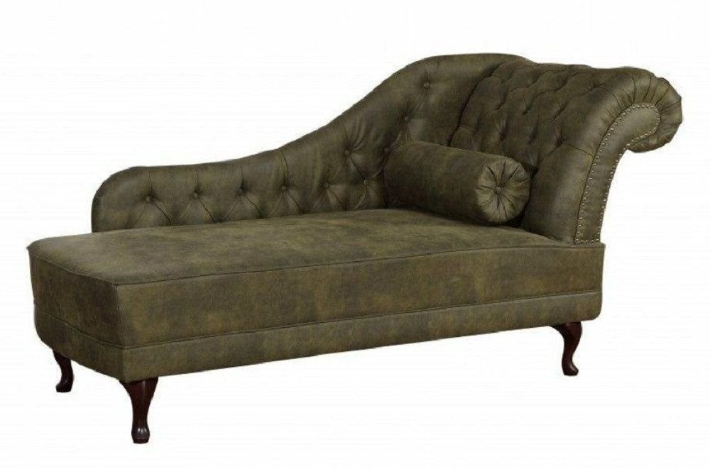 JVmoebel Chaiselongue Vintage Lederliege Chesterfield Pako – Klassik trifft Komfort, Made in Europa