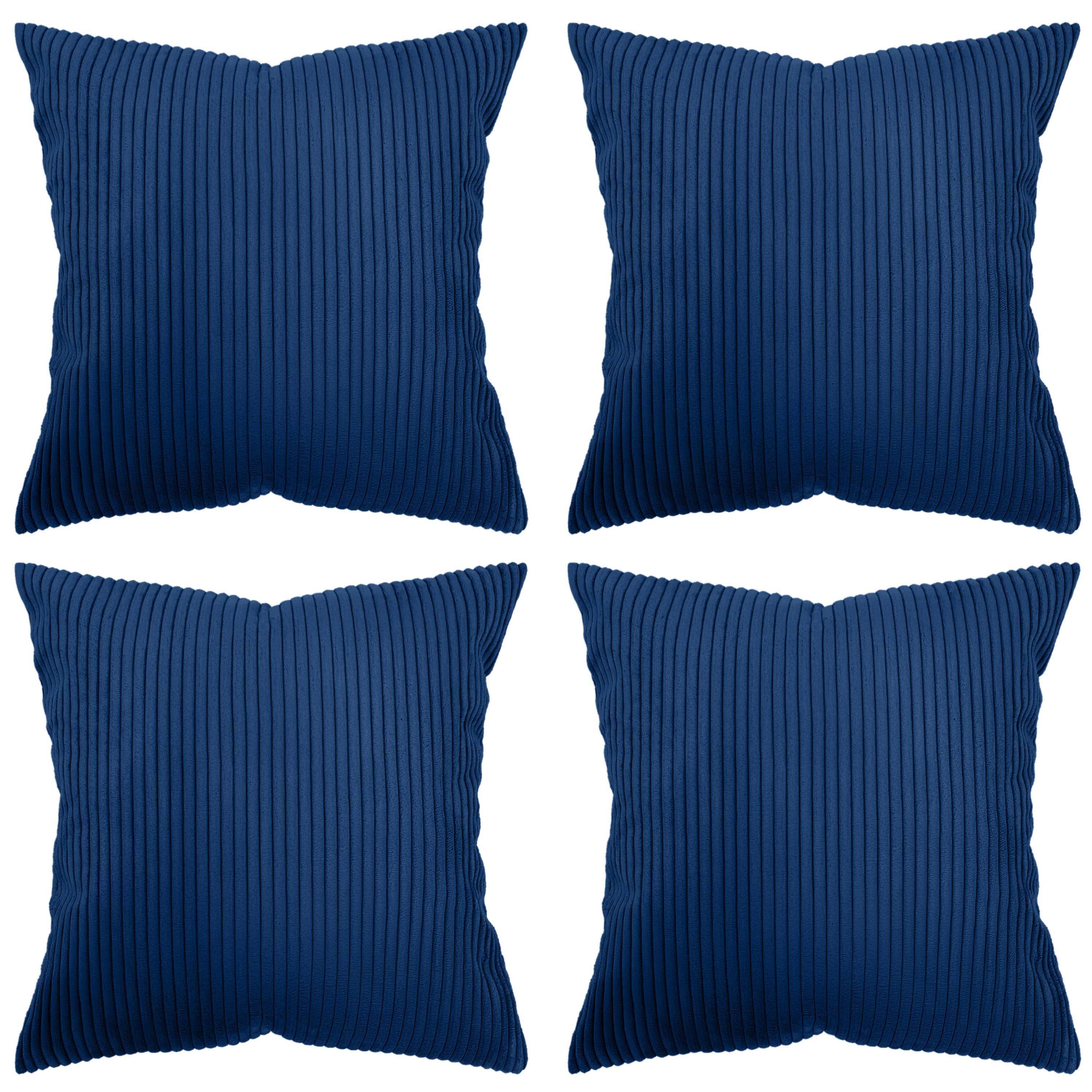 Amilian Kissenhüllen - 4er Set Kissenbezug günstig online kaufen