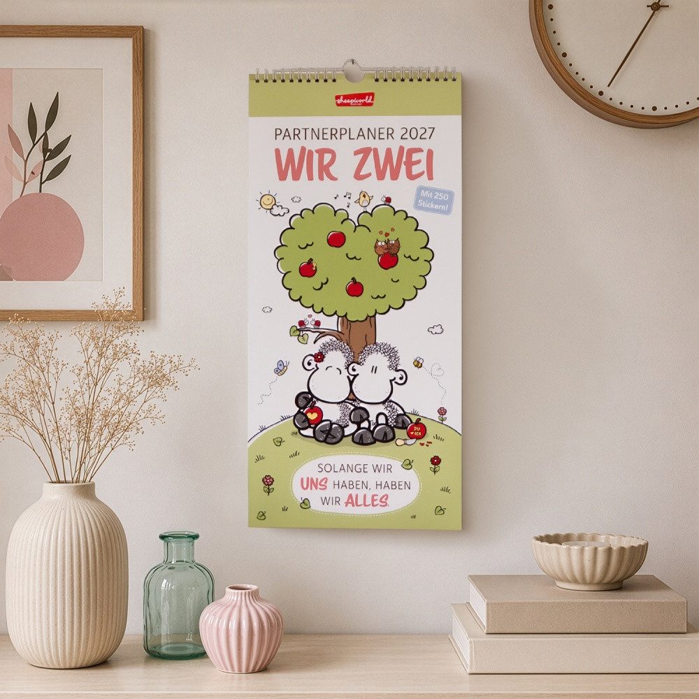 Sheepworld Familienkalender Partnerplaner 2027 »Wir zwei«