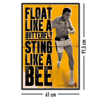PYRAMID Poster Muhammad Ali Float and Sting Poster 61 x 91,5 cm