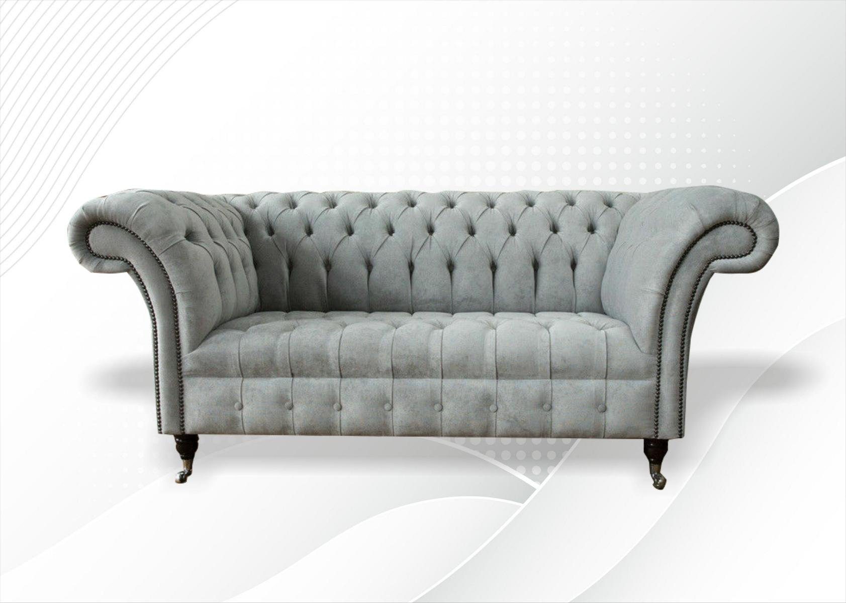 JVmoebel Chesterfield-Sofa, Chesterfield 2 Sitzer Sofa Design Sofa Couch 185 cm