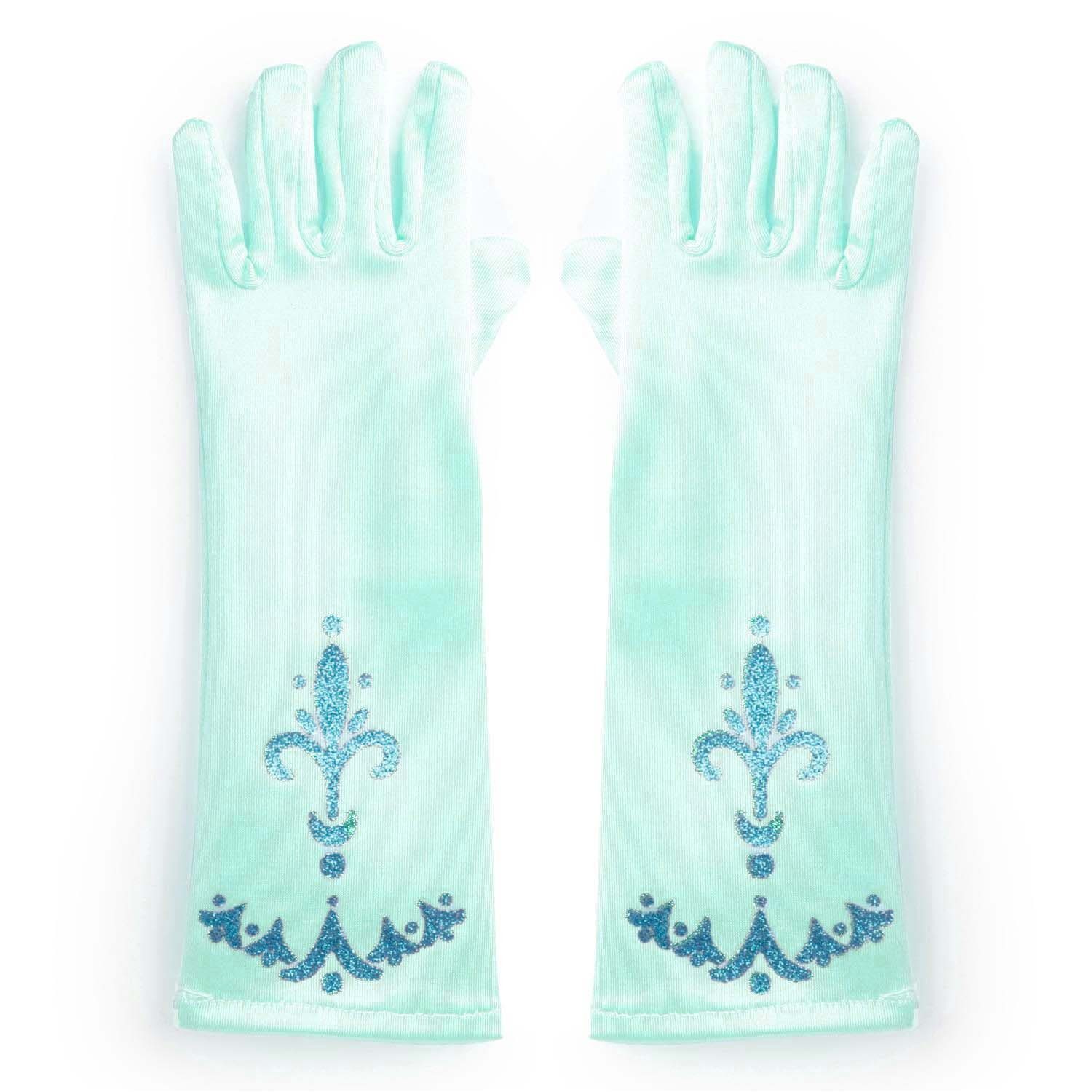 Katara Prinzessin-Kostüm Eiskönigin Elsa Handschuhe oder Diadem Bundle, Karneval
