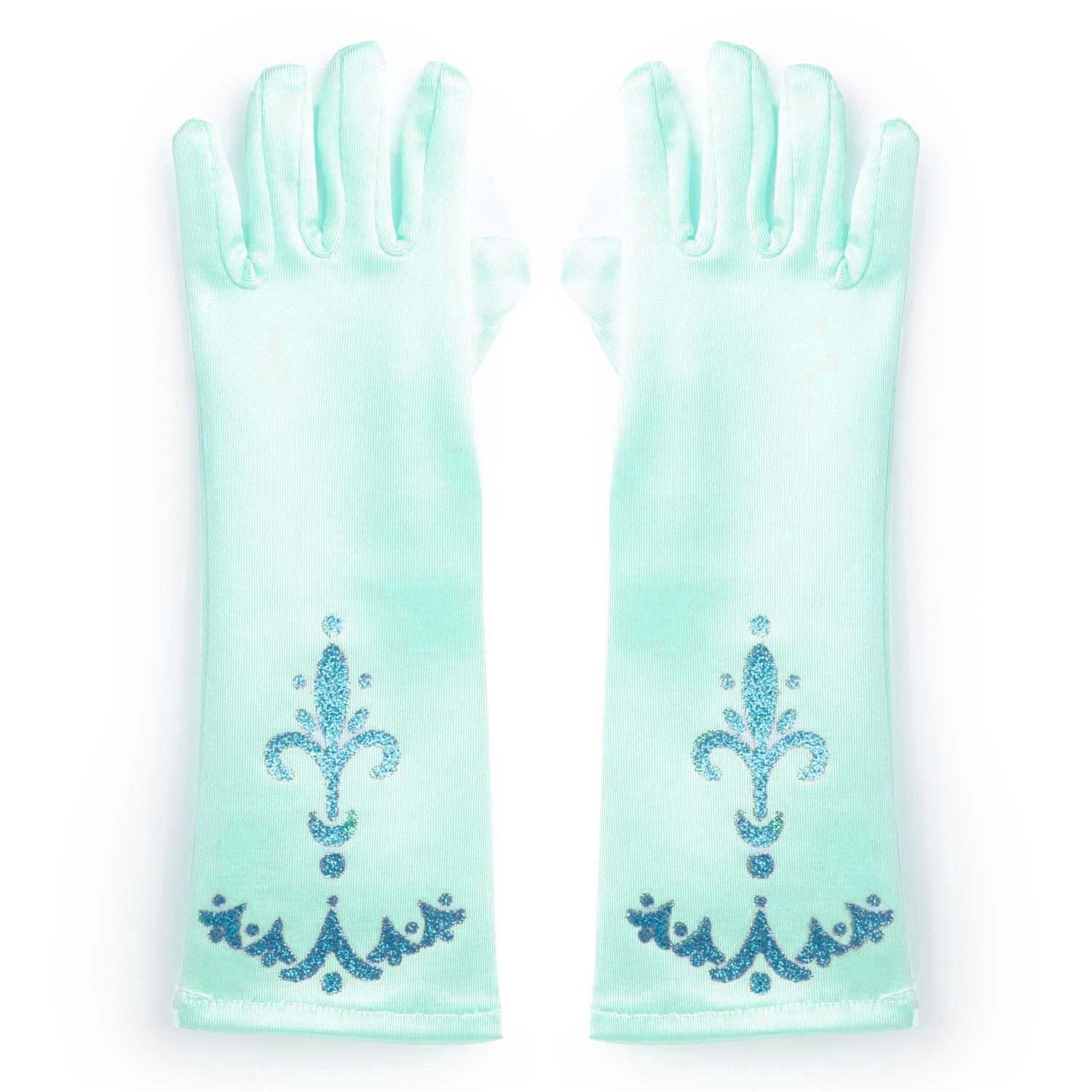 Katara Prinzessin-Kostüm Eiskönigin Elsa Handschuhe oder Diadem Bundle, Karneval