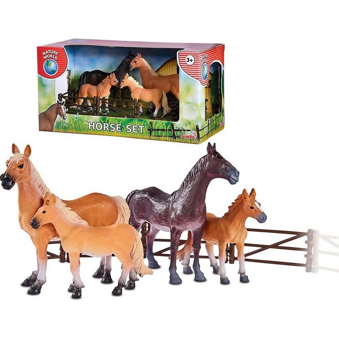 SIMBA Sammelfigur Pferde Set mit Zäunen