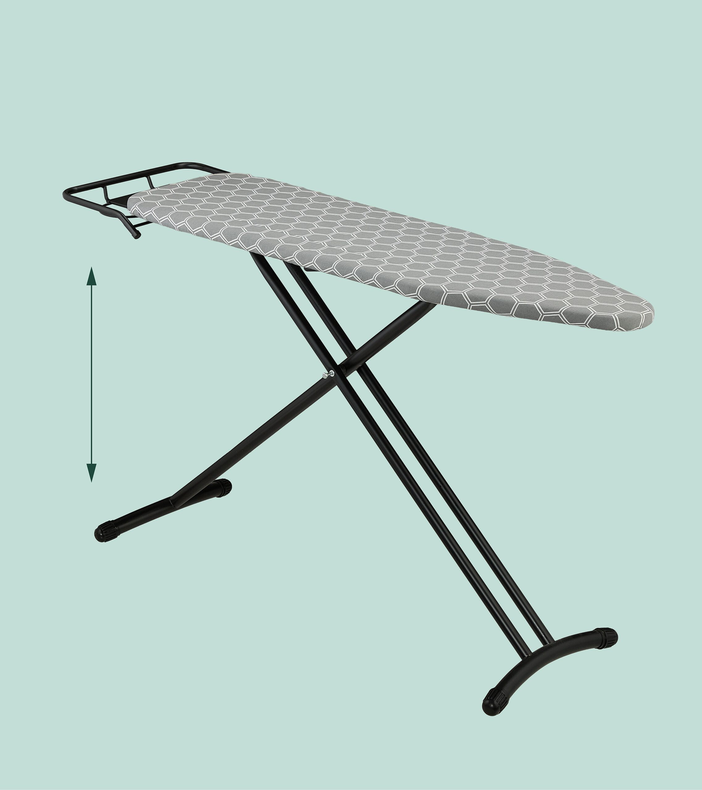 relaxdays Bügelbrett Bügelbrett 110 x 33 cm, Bügelfläche 110x33 cm