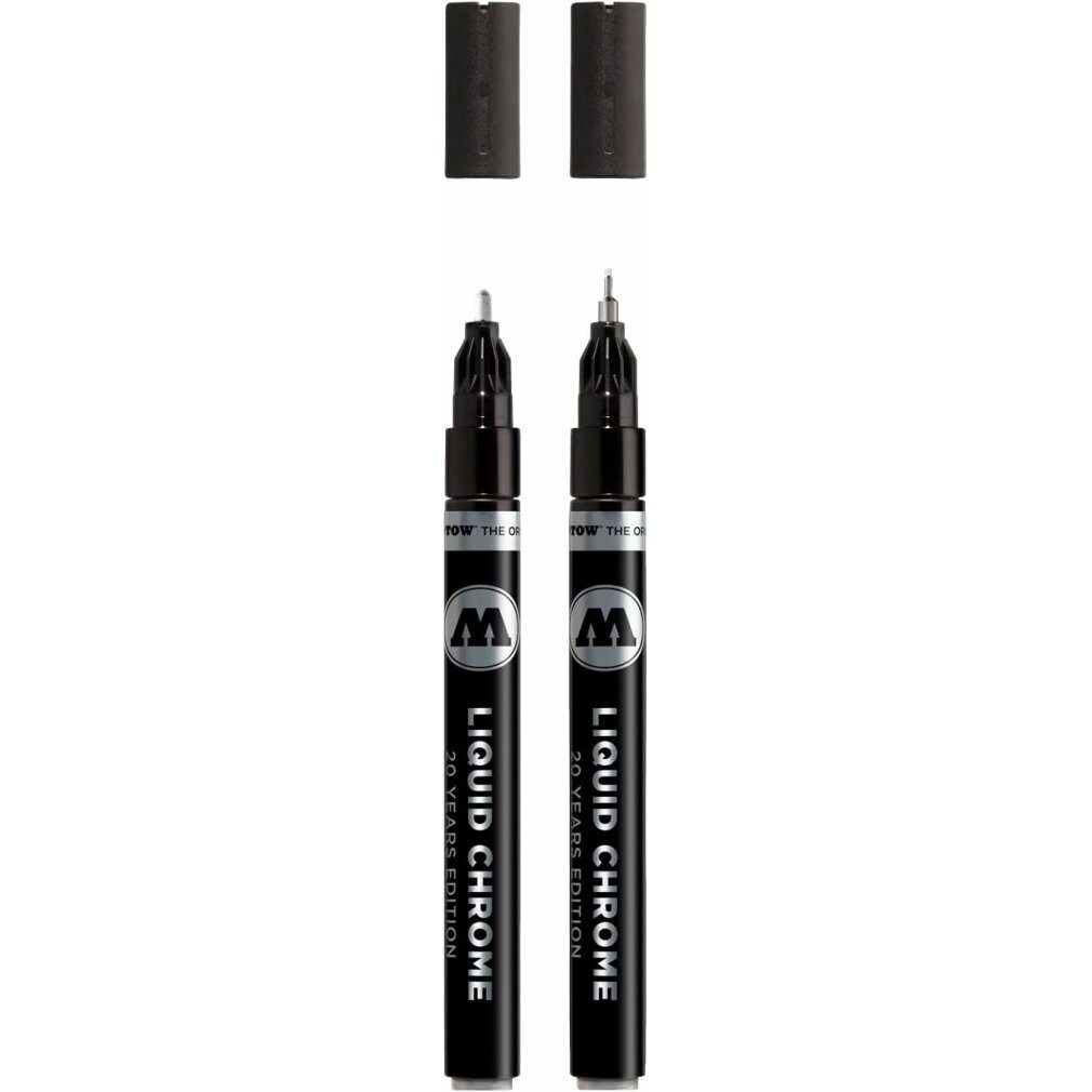 MOLOTOW Marker 2 LIQUID CHROME? Acrylstifte chrom 1,0, 2,0 mm