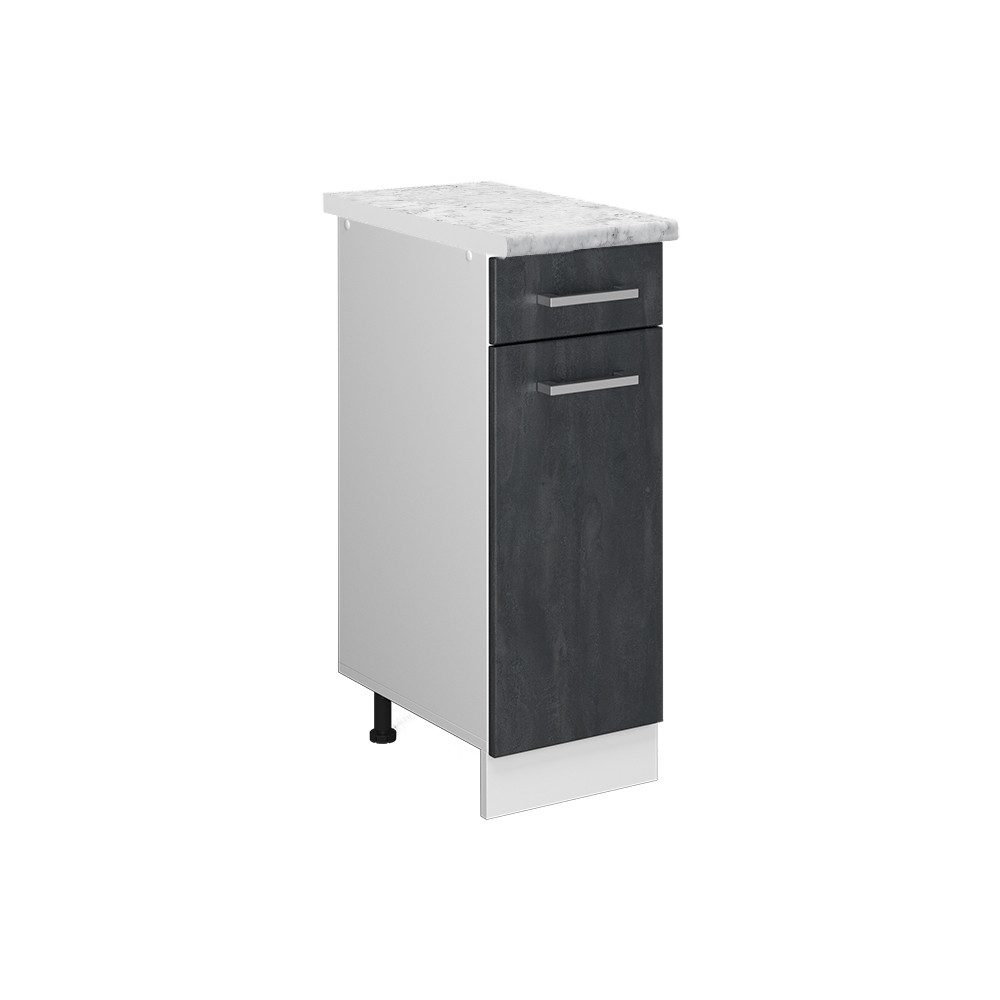 Vicco Unterschrank R-Line, Schwarz Beton/Weiß, 30 günstig online kaufen