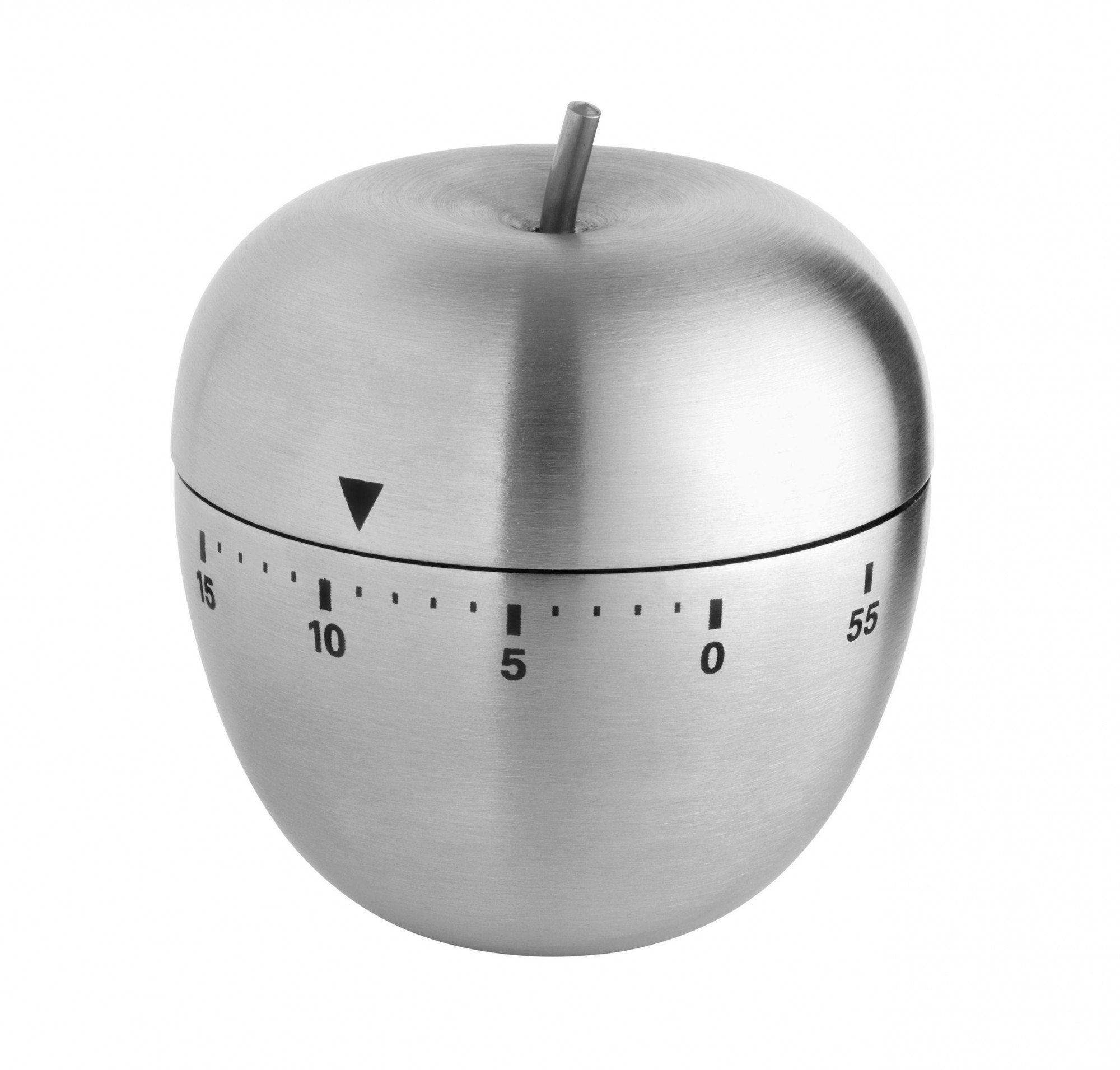 Küchentimer TFA 38.1030 Analoge Eieruhr aus Edelstahl APFEL