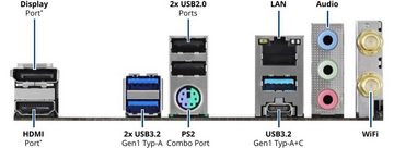 Kiebel Multimedia PC-Komplettsystem (24", AMD Ryzen 5 AMD Ryzen 5 5600G, Radeon Vega, 16 GB RAM, 1000 GB SSD, WLAN)