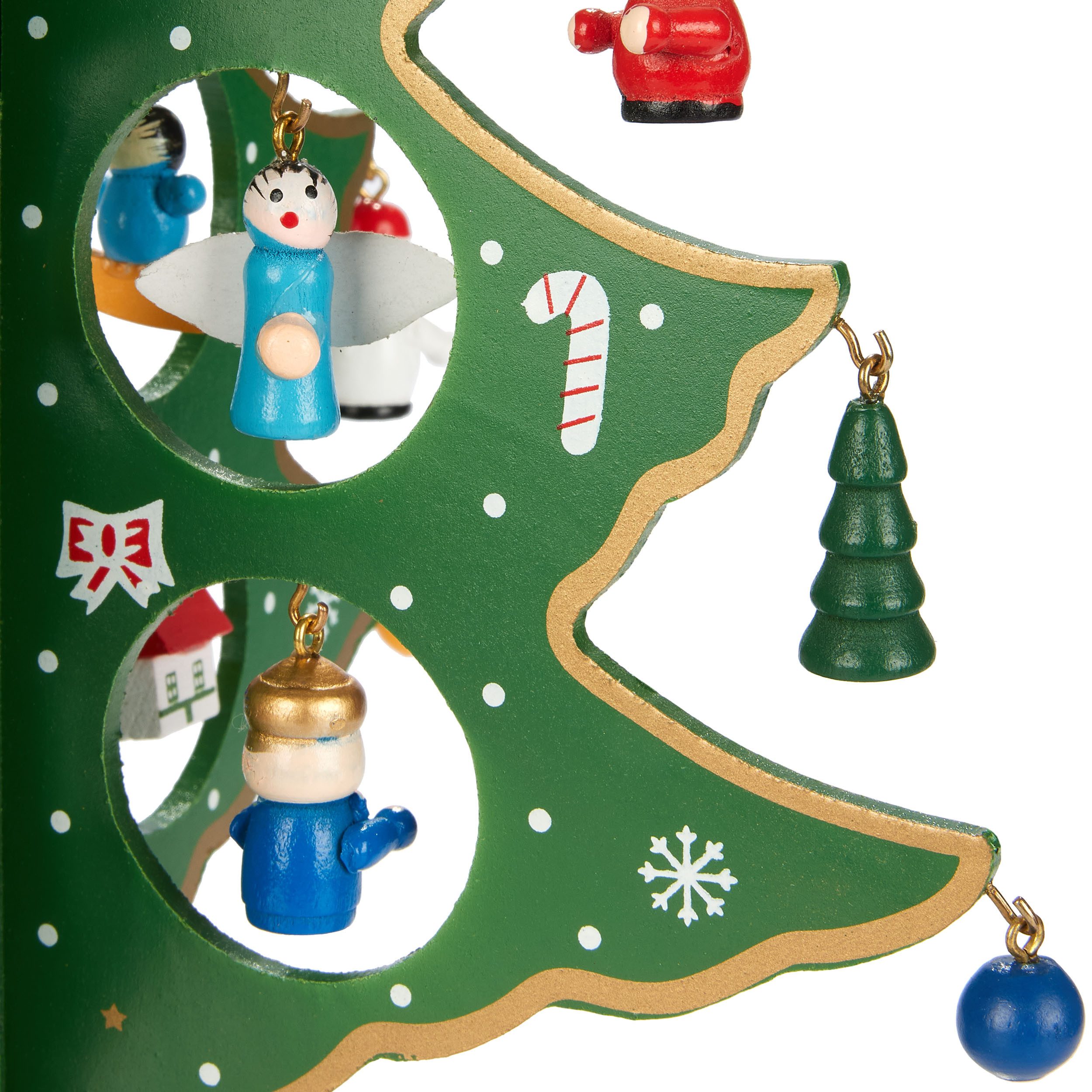 BRUBAKER Weihnachtsfigur Mini Weihnachtsbaum aus Holz - Kleiner Tannenbaum günstig online kaufen