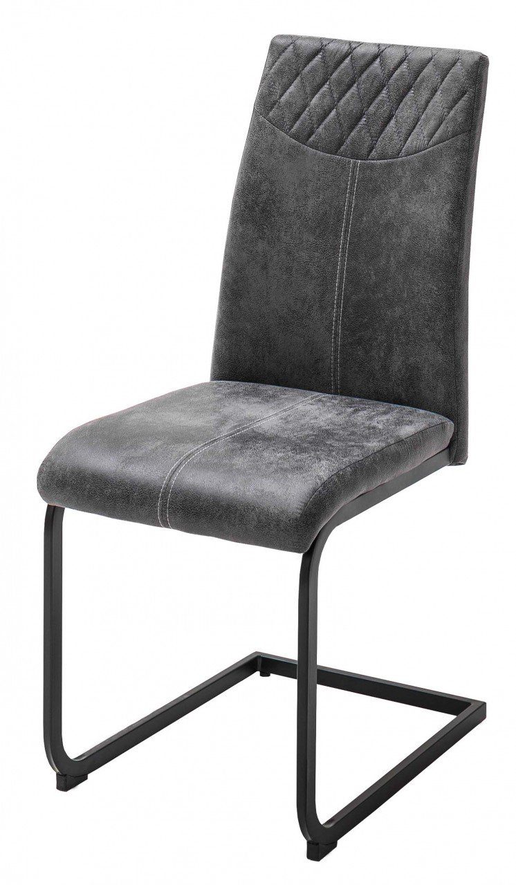 (Set, Kg Vintagelook, bis 120 St), Esszimmerstuhl MCA belastbar Stuhl furniture Stoffbezug 4 Aosta