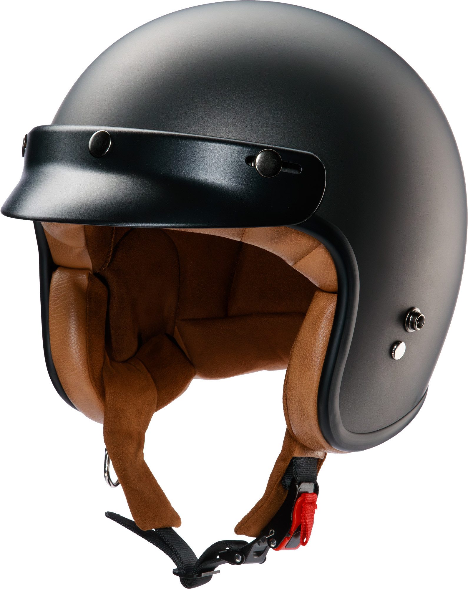 Redbike Motorradhelm RB-730 Titan Jethelm, Ratschenverschluss, ECE 22.06