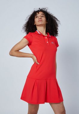 SPORTKIND Tenniskleid Golf Polo Kleid Mädchen & Damen rot