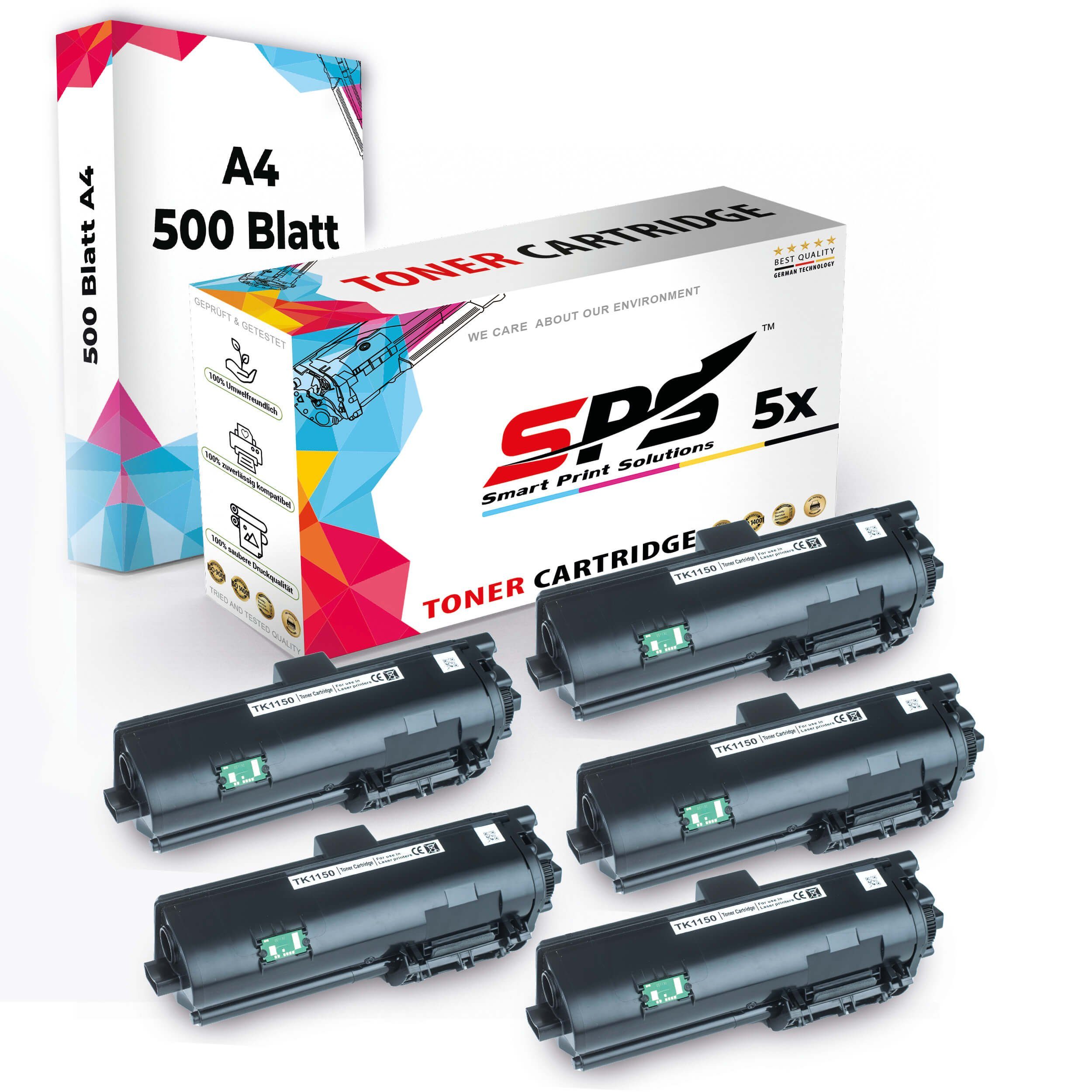 5x A4 Tonerkartusche Kompatibel, Pack, (5er SPS Multipack Set 5x + Druckerpapier) A4 Druckerpapier Toner,1x