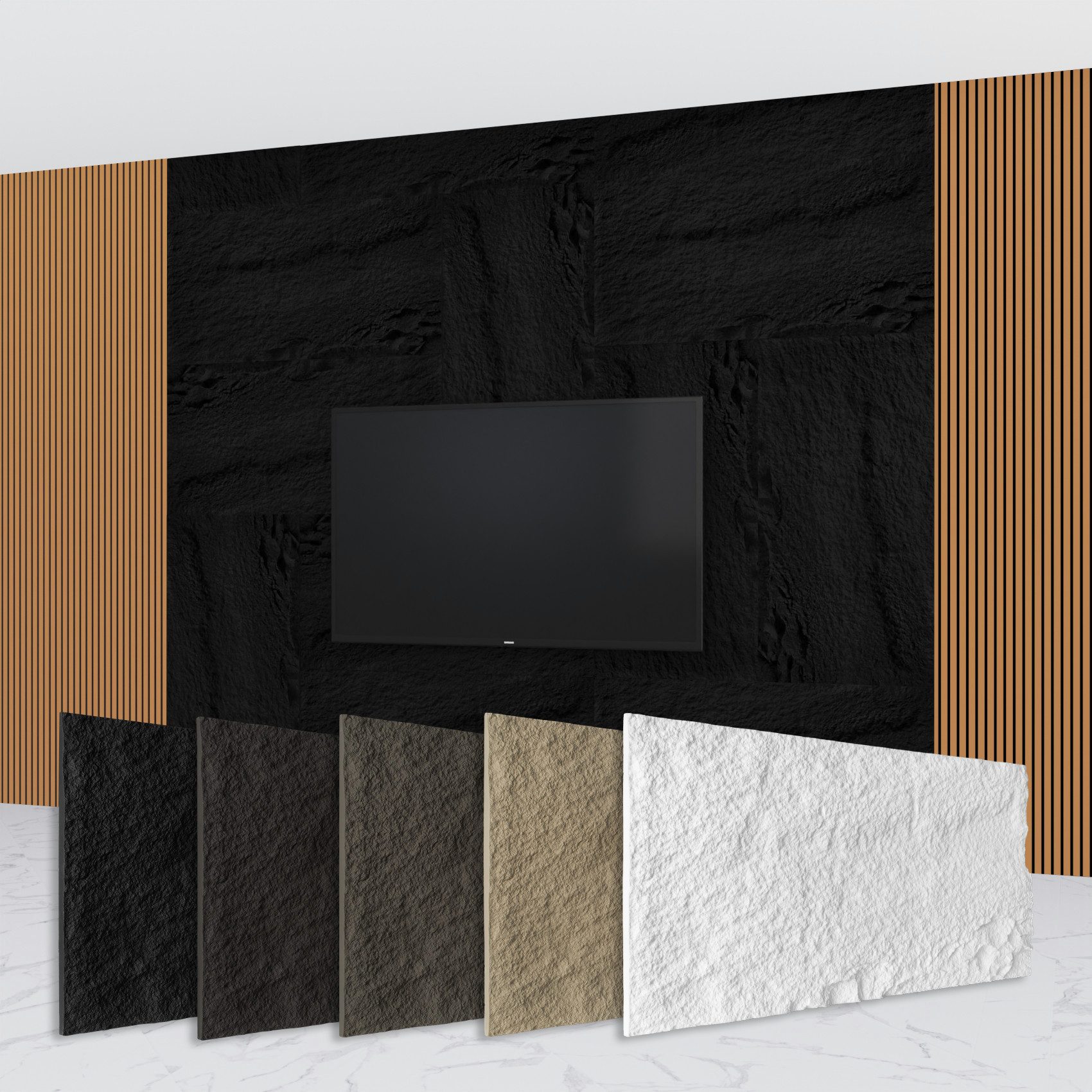Hexim Wandpaneel, (Steinoptik Felsen Platten 120x60cm günstig online kaufen