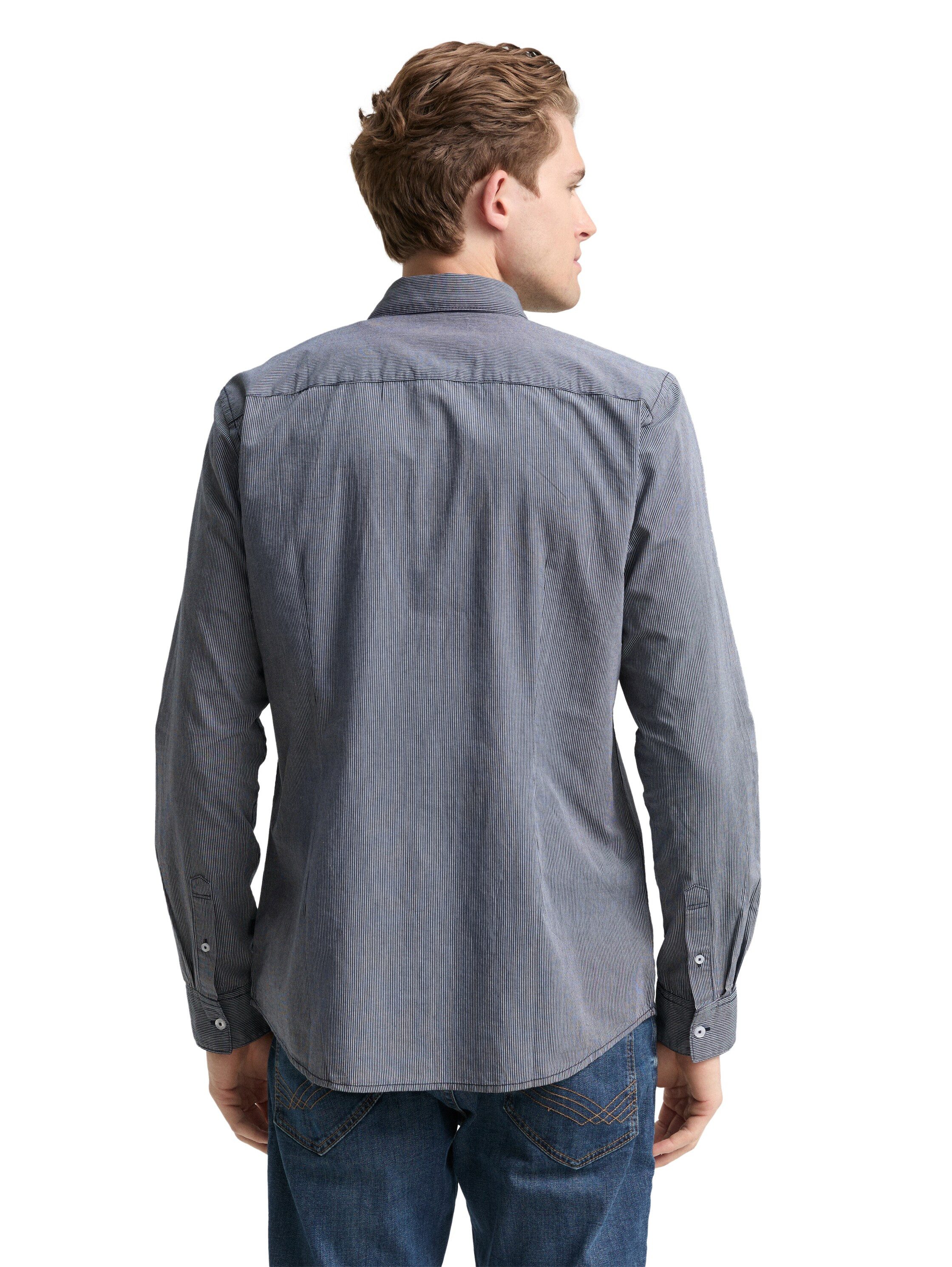 TOM TAILOR Langarmhemd mit Brust Tasche